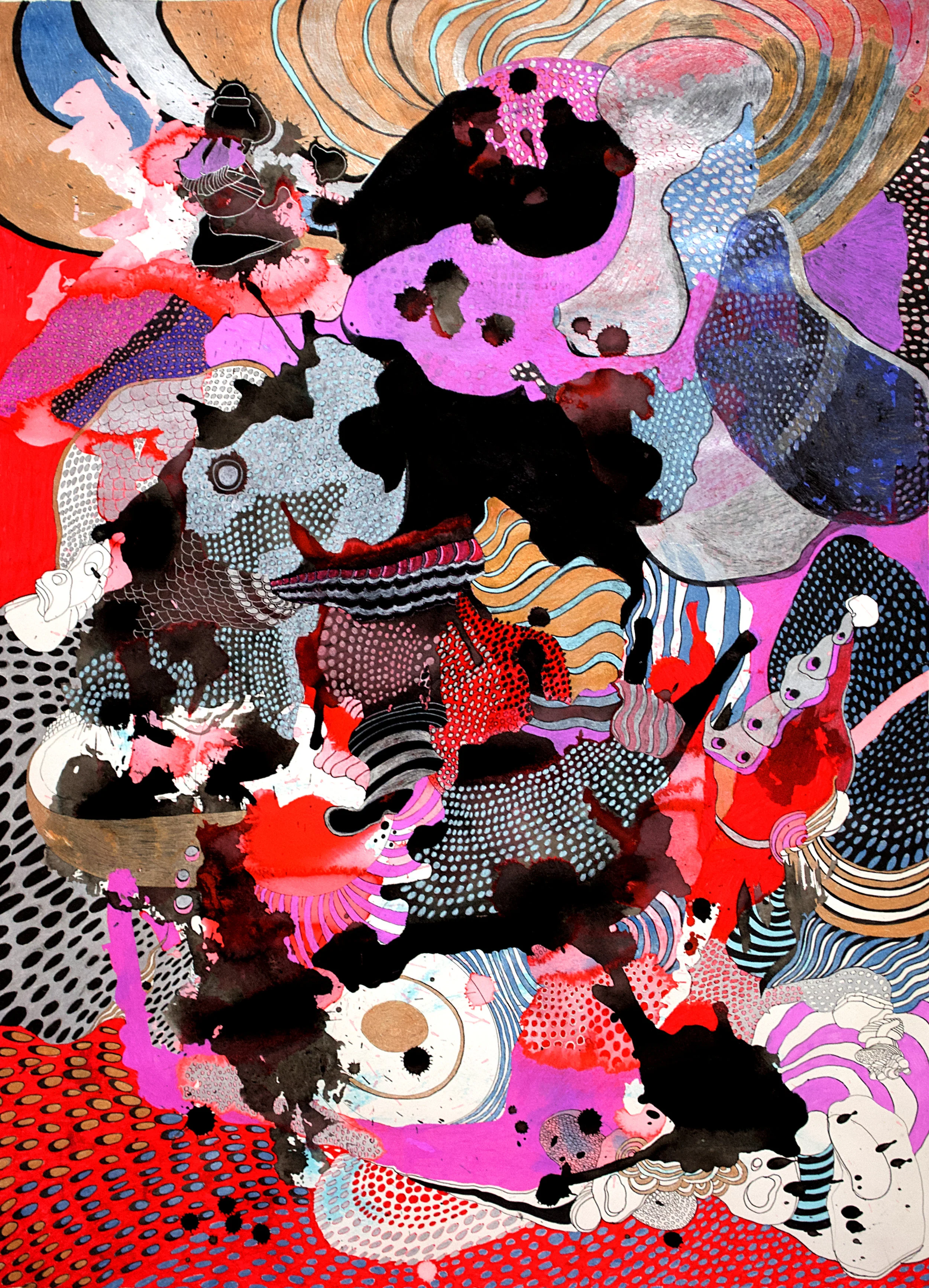 “And They Called It the “God Particle”Pen and Ink 22” x 30”For Sale: $2,500