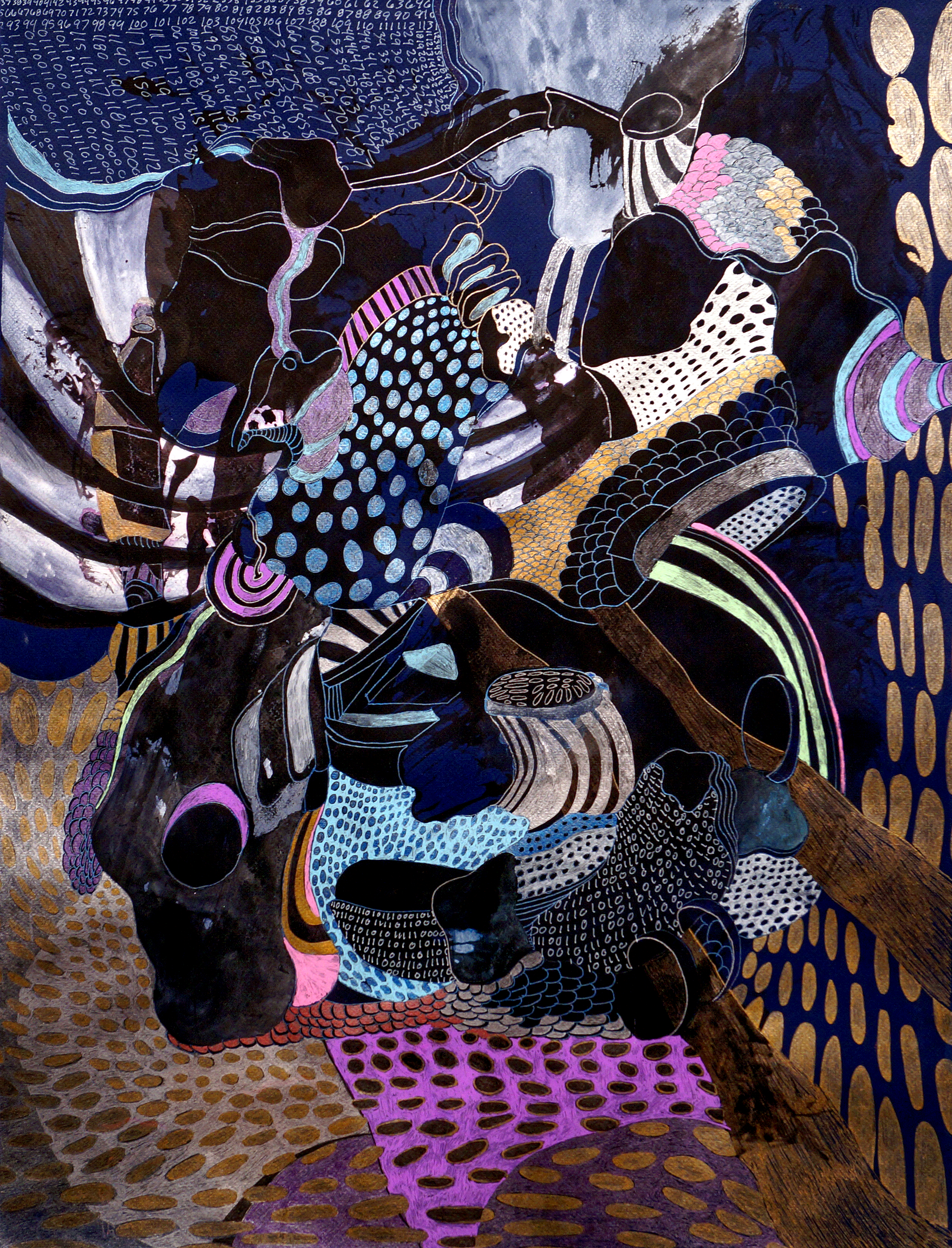 “Warrior”Pen and Ink 22” x 30”Sold