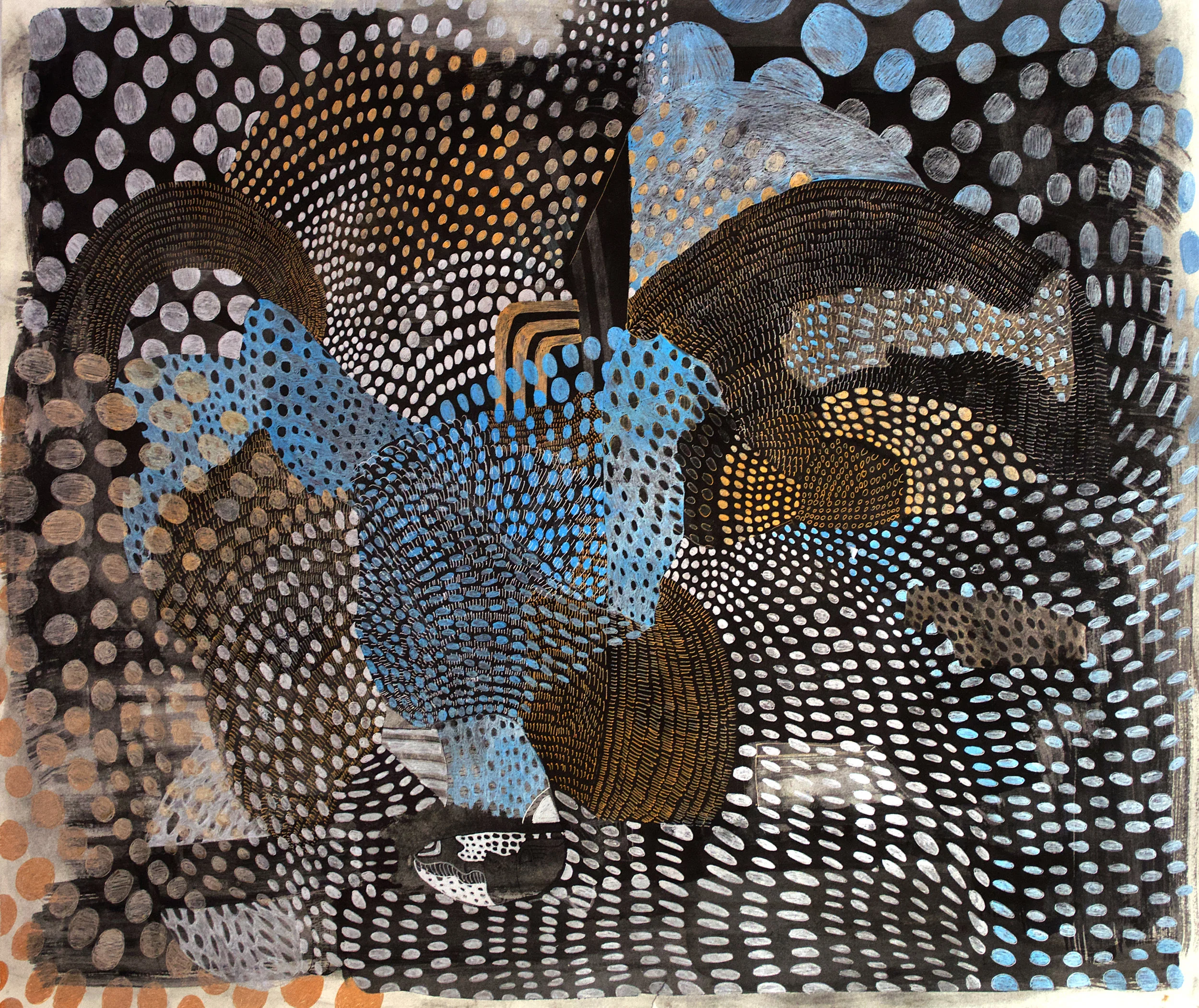 “The Power of Nature: Avalanche”Pen and Ink 30” x 22”$1,500