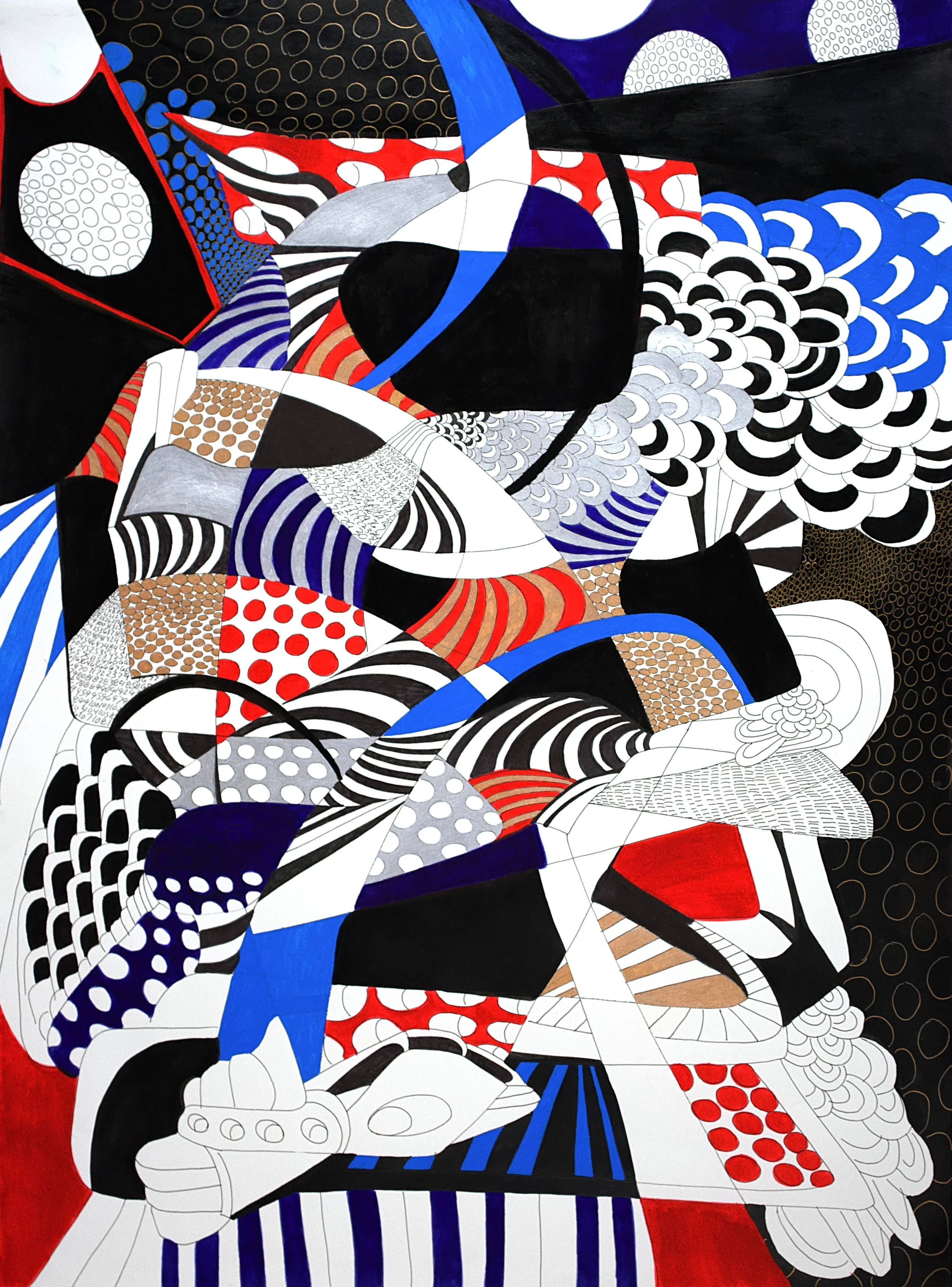 “A Year In 2017: Abstraction #17” Pen and Ink 20” x 30” $2,500