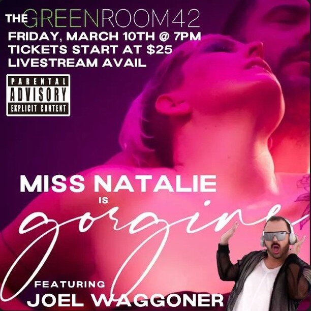 SOOOOOOO EXCITED to announce that @joelwaggoner will be joining @brianjnash and I at @thegreenroom42 to sing GORGINE LIVE for the first time ever in NYC! It's going to be, well, GORGINE!