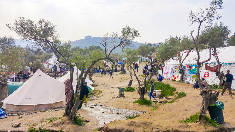 Better Days for Moria refugee camp in the Olive Grove. 