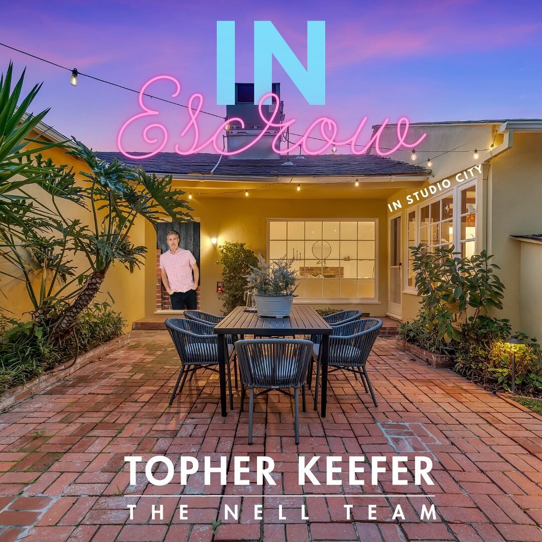 4 days on the market, 16 offers, no more showings&hellip;&hellip;.we are in escrow! That&rsquo;s how you do it. #inescrow #listing #listingagent #dadlife #topherkeeferrealtor #topherkeeferrocks #thenellteam #equityunion #studiocity #miniflip