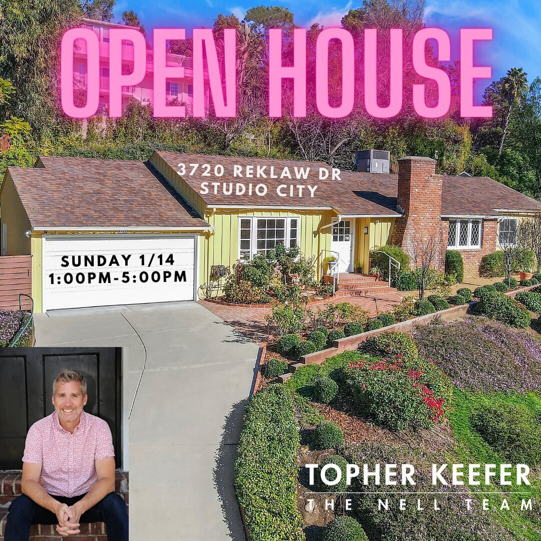 It&rsquo;s a beautiful day in Studio City so why not swing by my open house and say hello, look around and write an offer? It&rsquo;s just that simple 😊👍 #openhouses #opensundays❤️ #listing #listingagent #topherkeeferrealtor #thenellteam #equityuni
