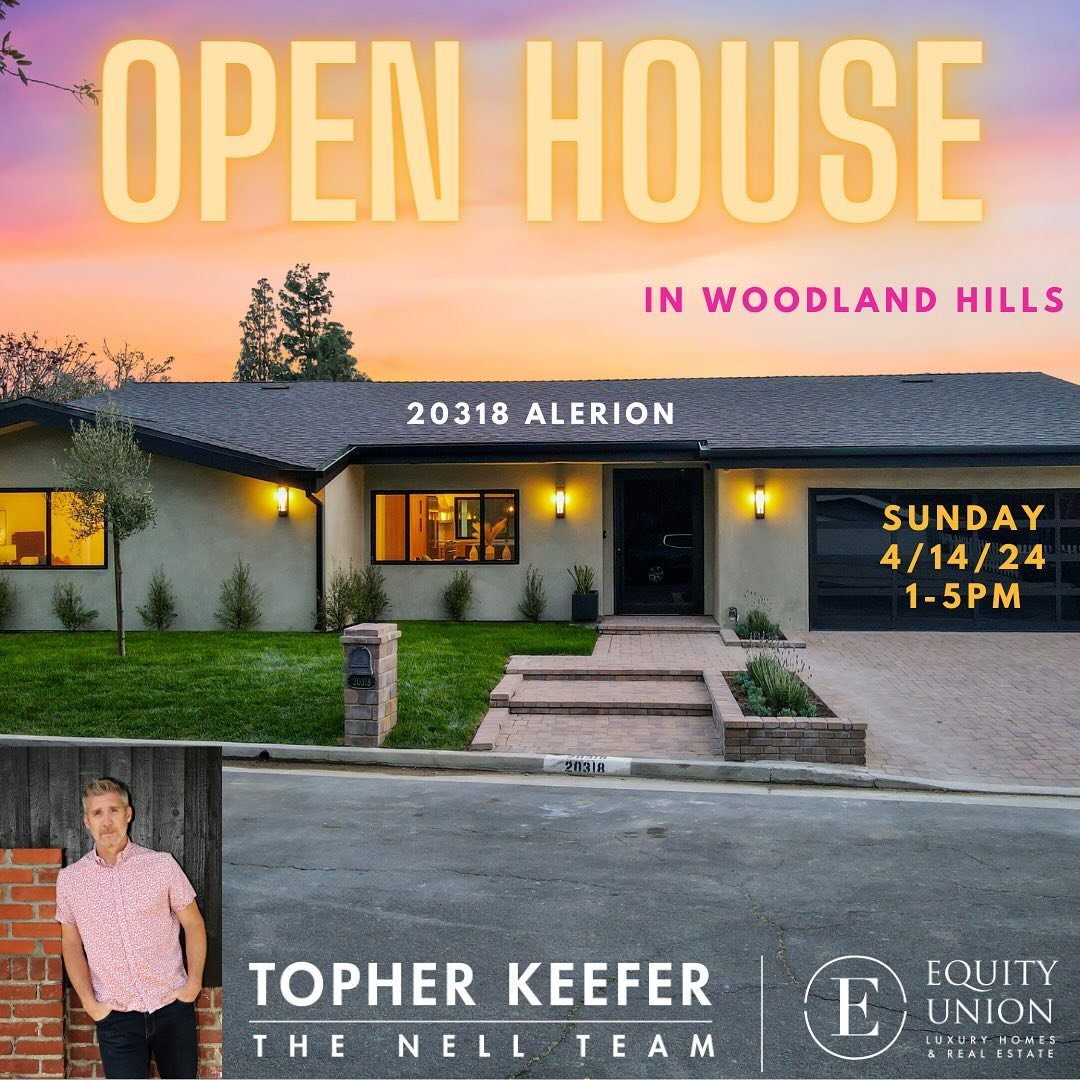 Get out of the rain tomorrow and come by my open house tomorrow from 1-5pm in Woodland Hills. 20218 Alerion Pl is a 4Br/4Ba approx 3000 sqft luxurious masterpiece. But don&rsquo;t take my word for it. Come see for yourselves. #justlisted #open #openh