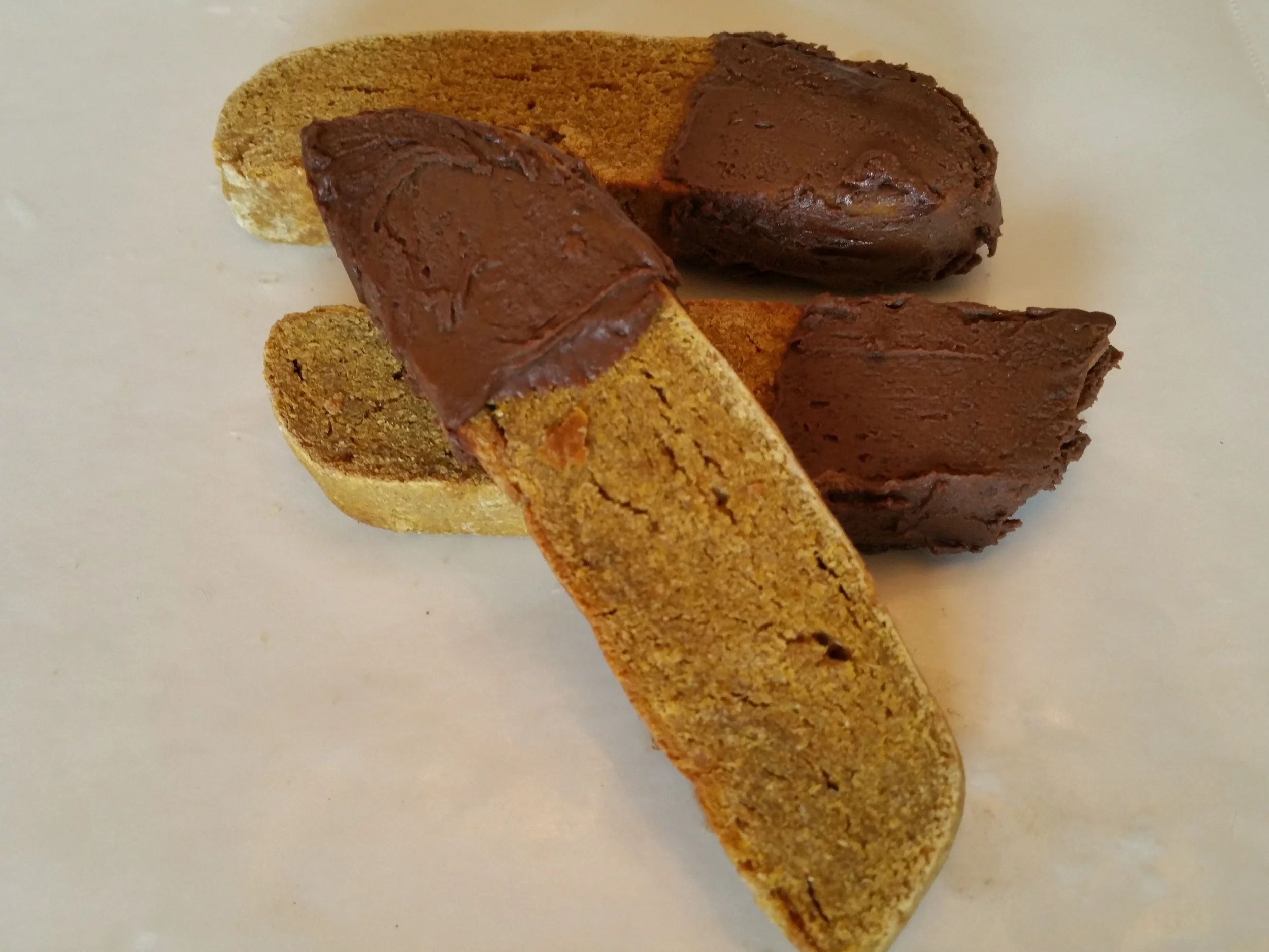 Carob dipped Biscottys