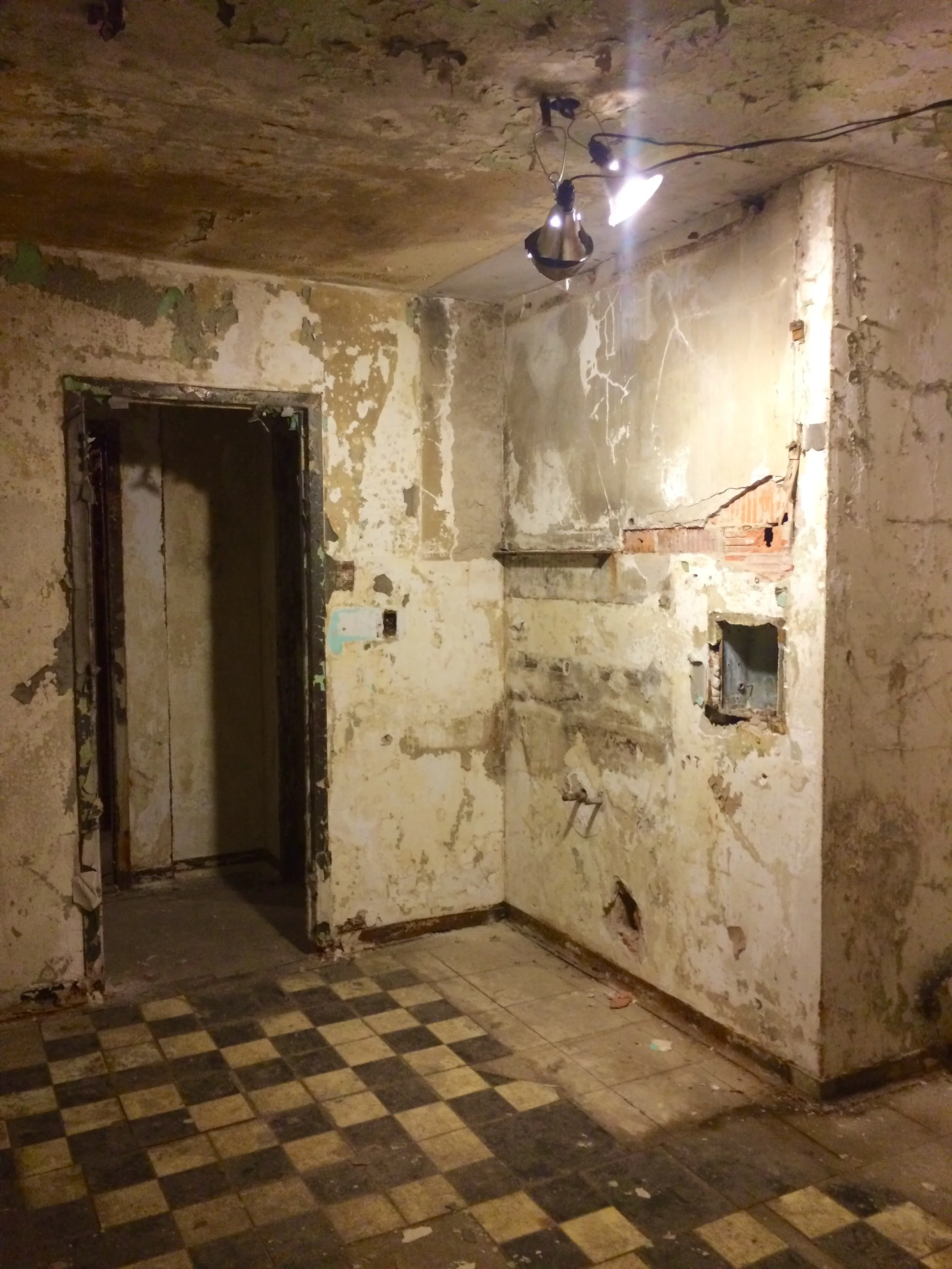 Interior of one of the Jane Addams Homes units.