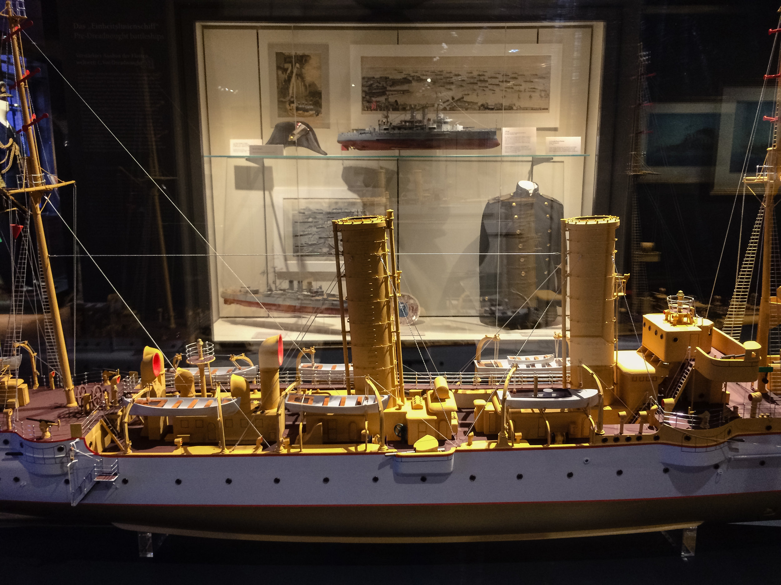 Historic models with supporting collections materials