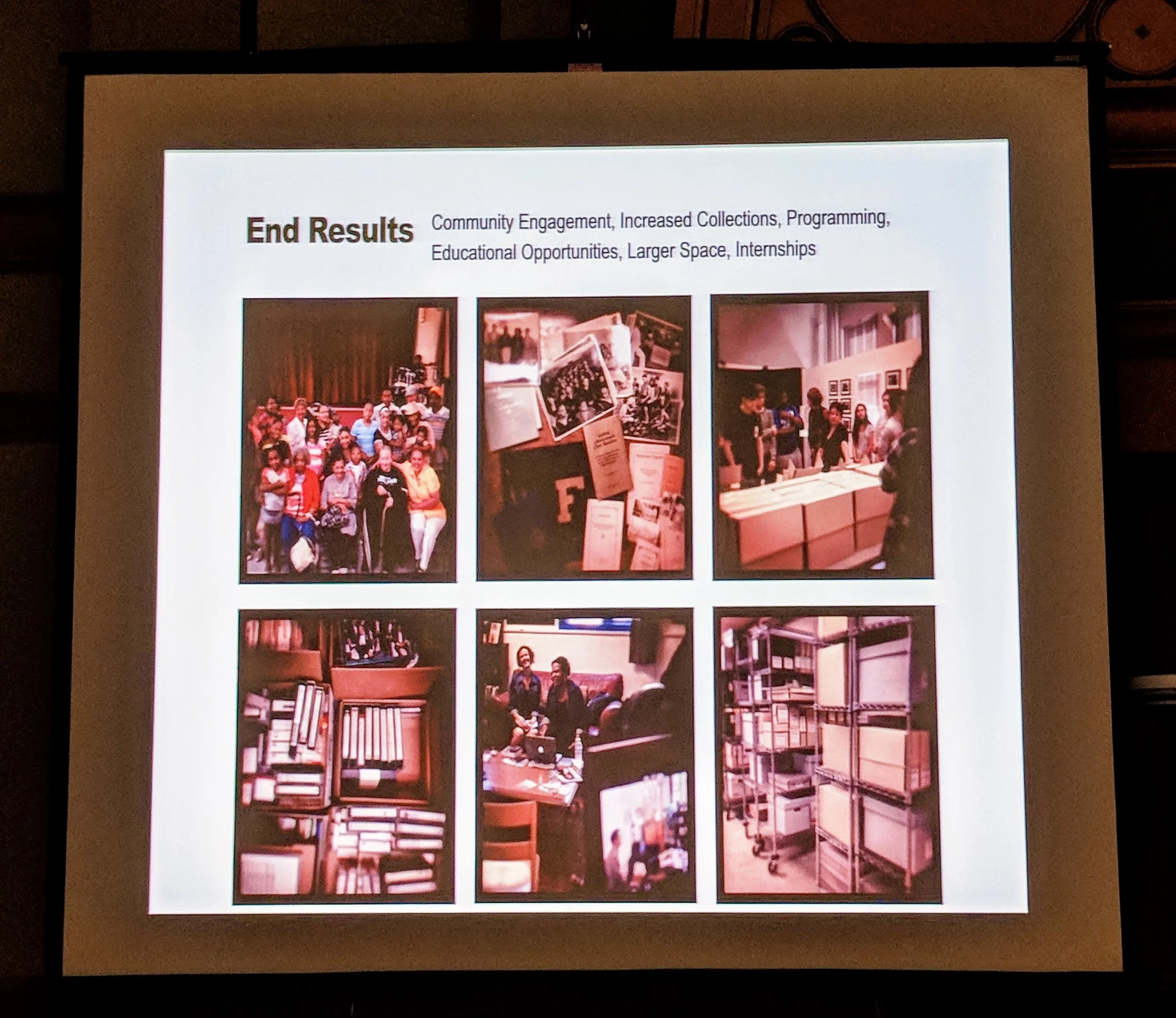 Slide from the Shorefront Legacy Center presentation