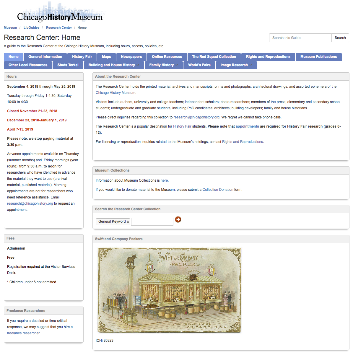 The research center is an important ally for archival activities at CHM, especially because most external research requests are filtered through this department