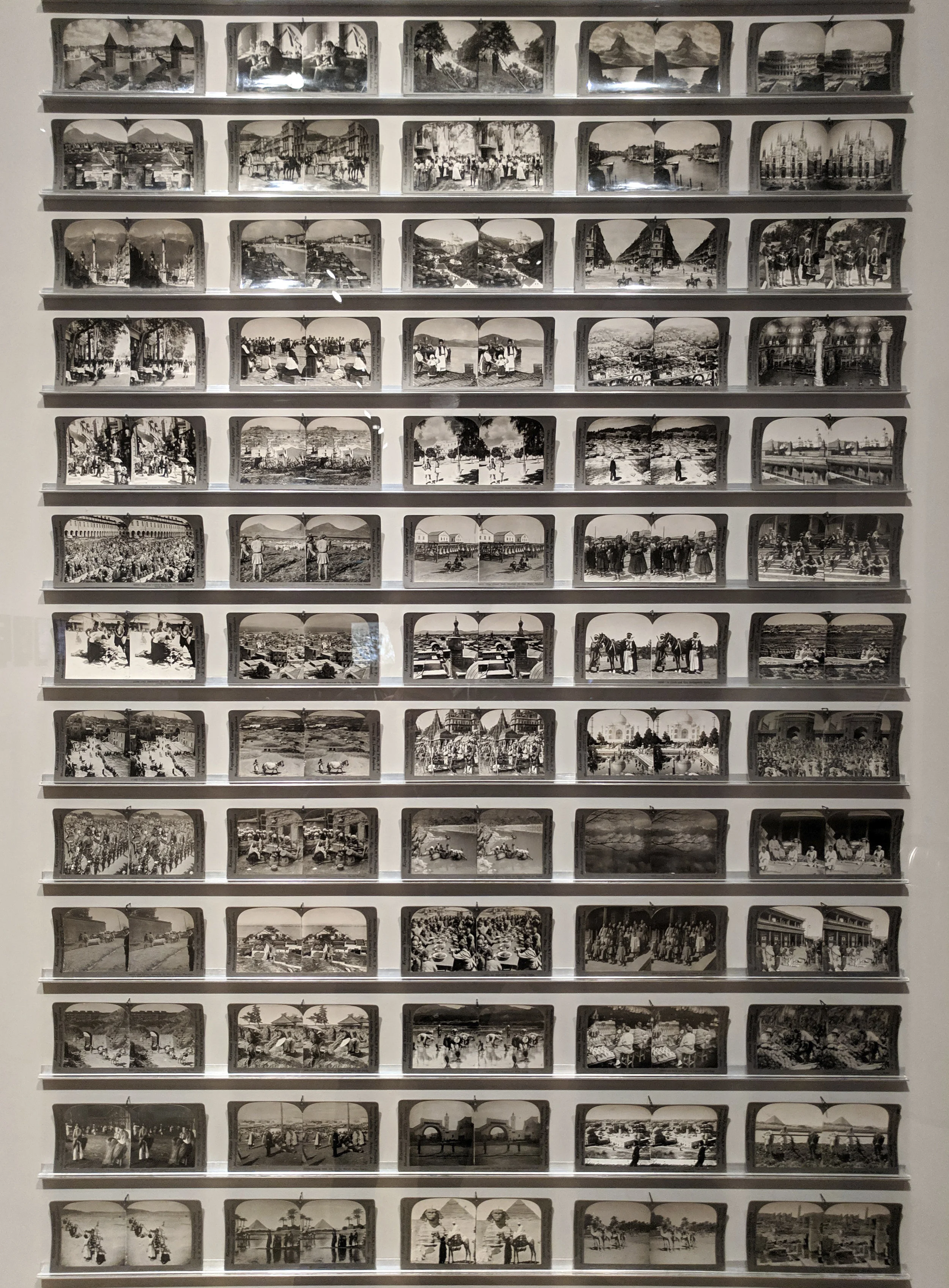 Wall of stereographs!