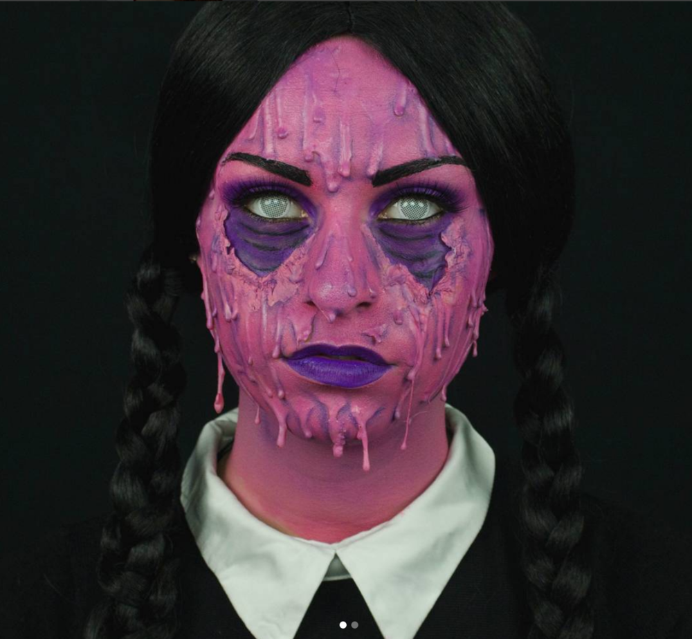 KICK-ASS WEDNESDAY ADDAMS @Deladeso STYLE MAKEUP TUTORIAL