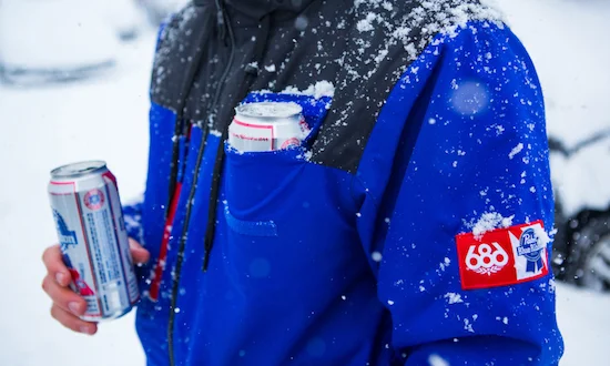 DUDE WE WANT THAT: The 686 x Pabst Blue Ribbon Sixer Jacket