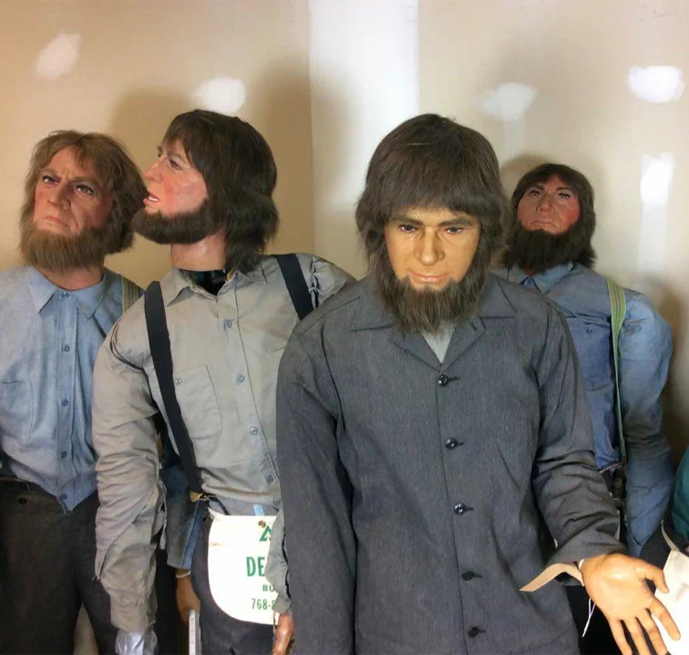 Buy these creepy wax figures of Amish people