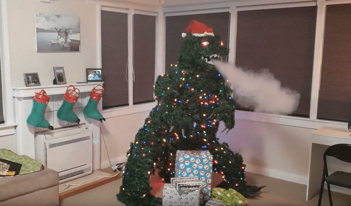 Want. Need. Must have. Godzilla Christmas Tree.