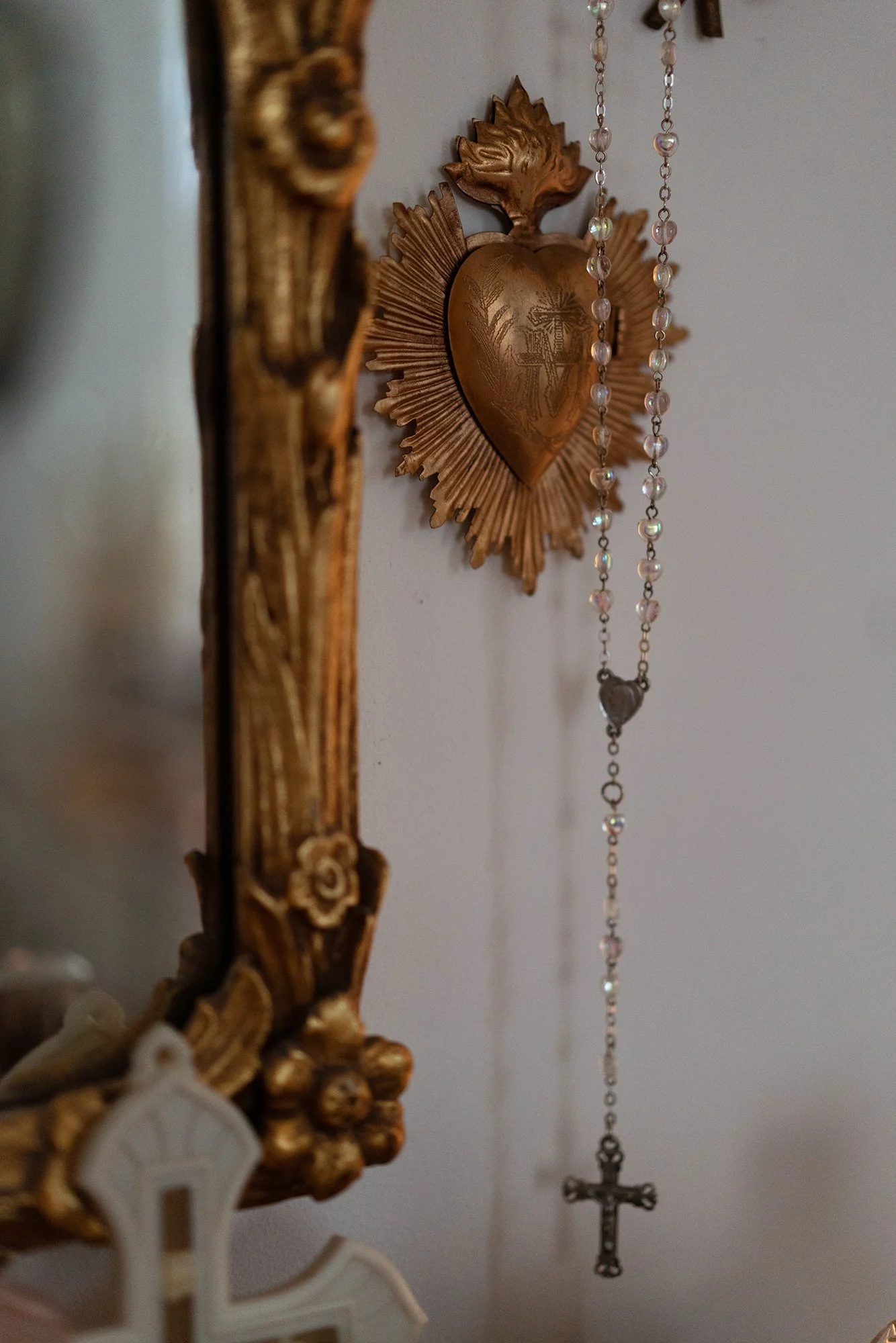 Sacred heart and rosary