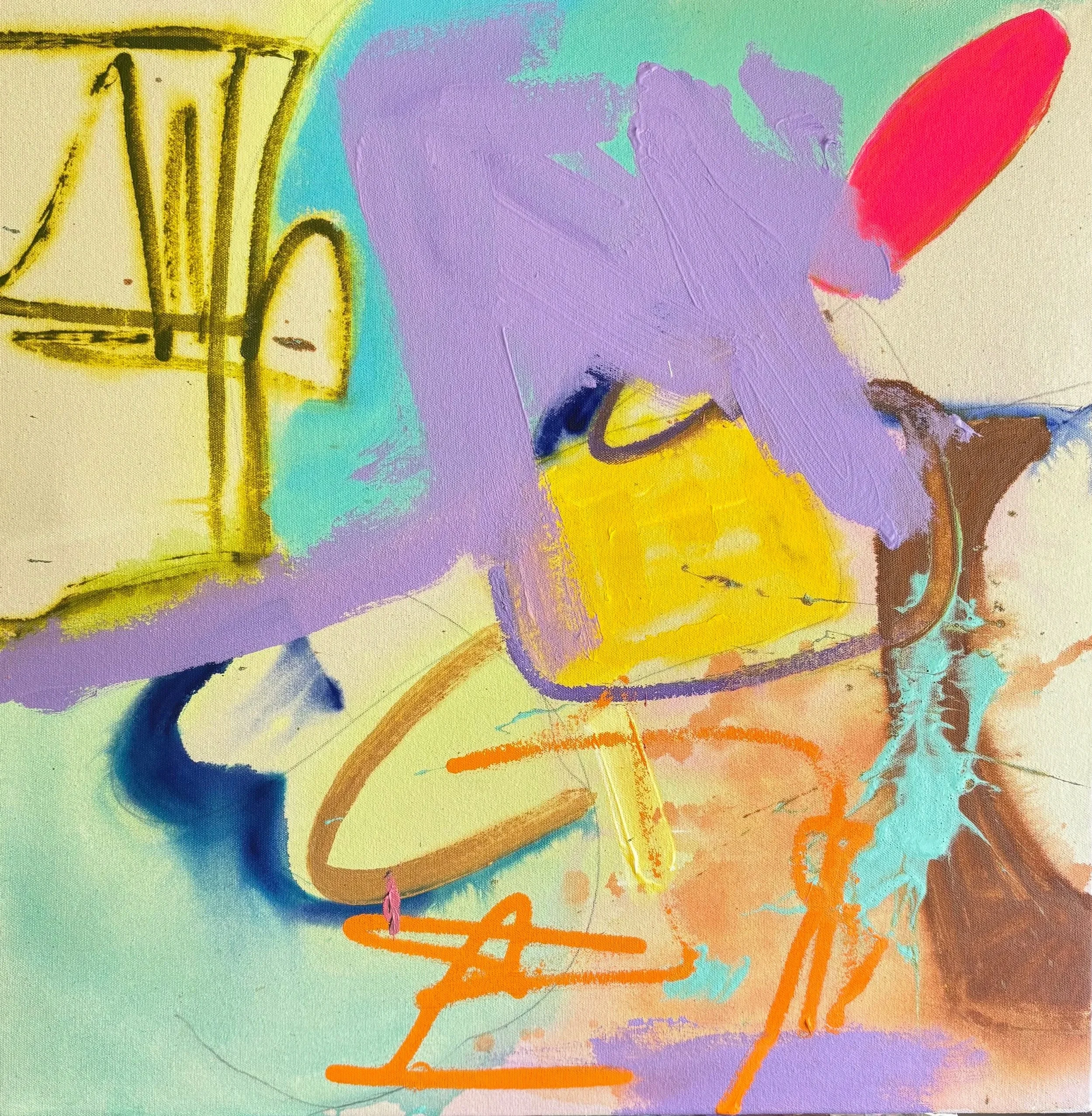 An Atlas of Lost Things I , 2026
Acrylic on canvas
60.5cm x 60.5cm