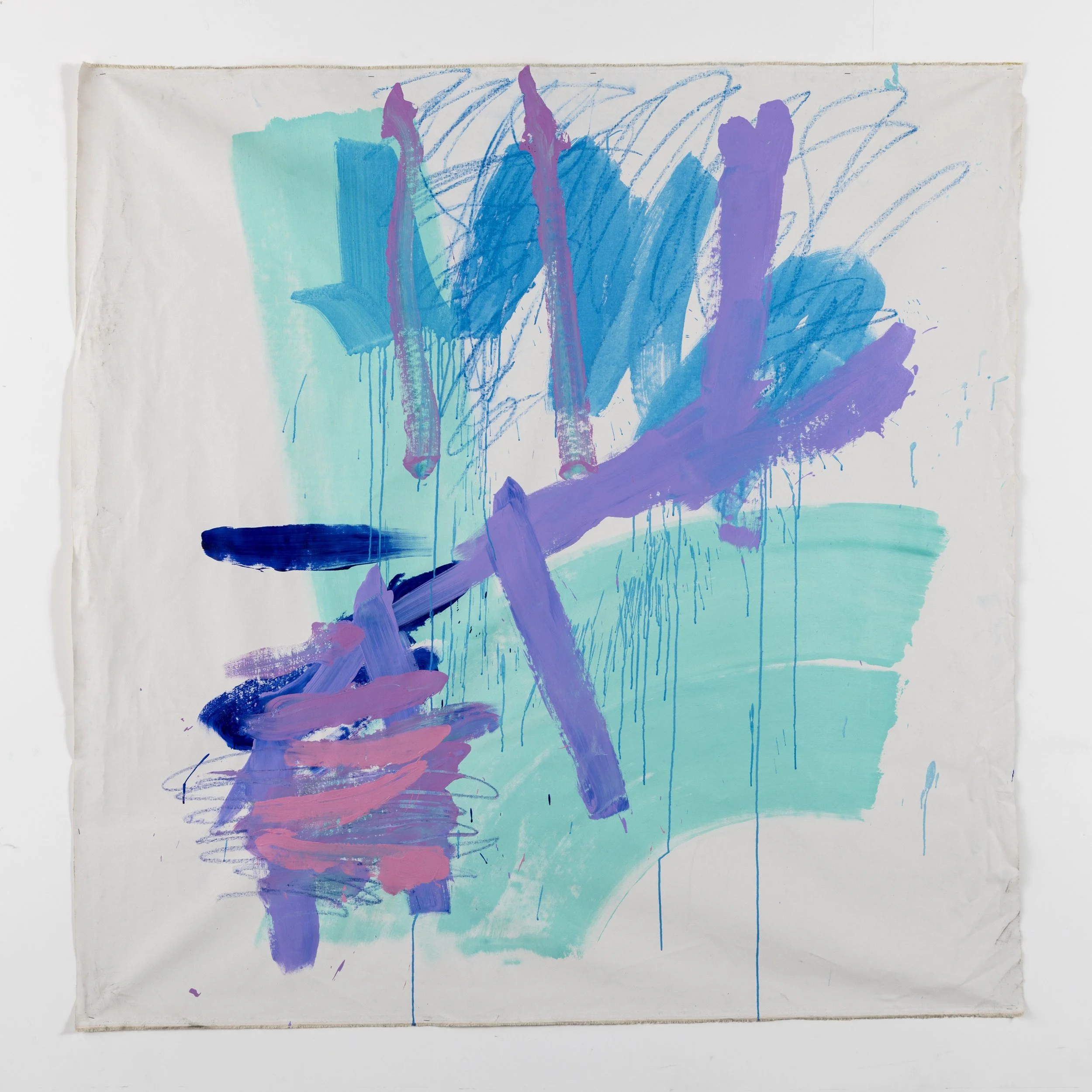 Between Wind and Fin, 2026 
Acrylic on canvas
150cm x 150cm