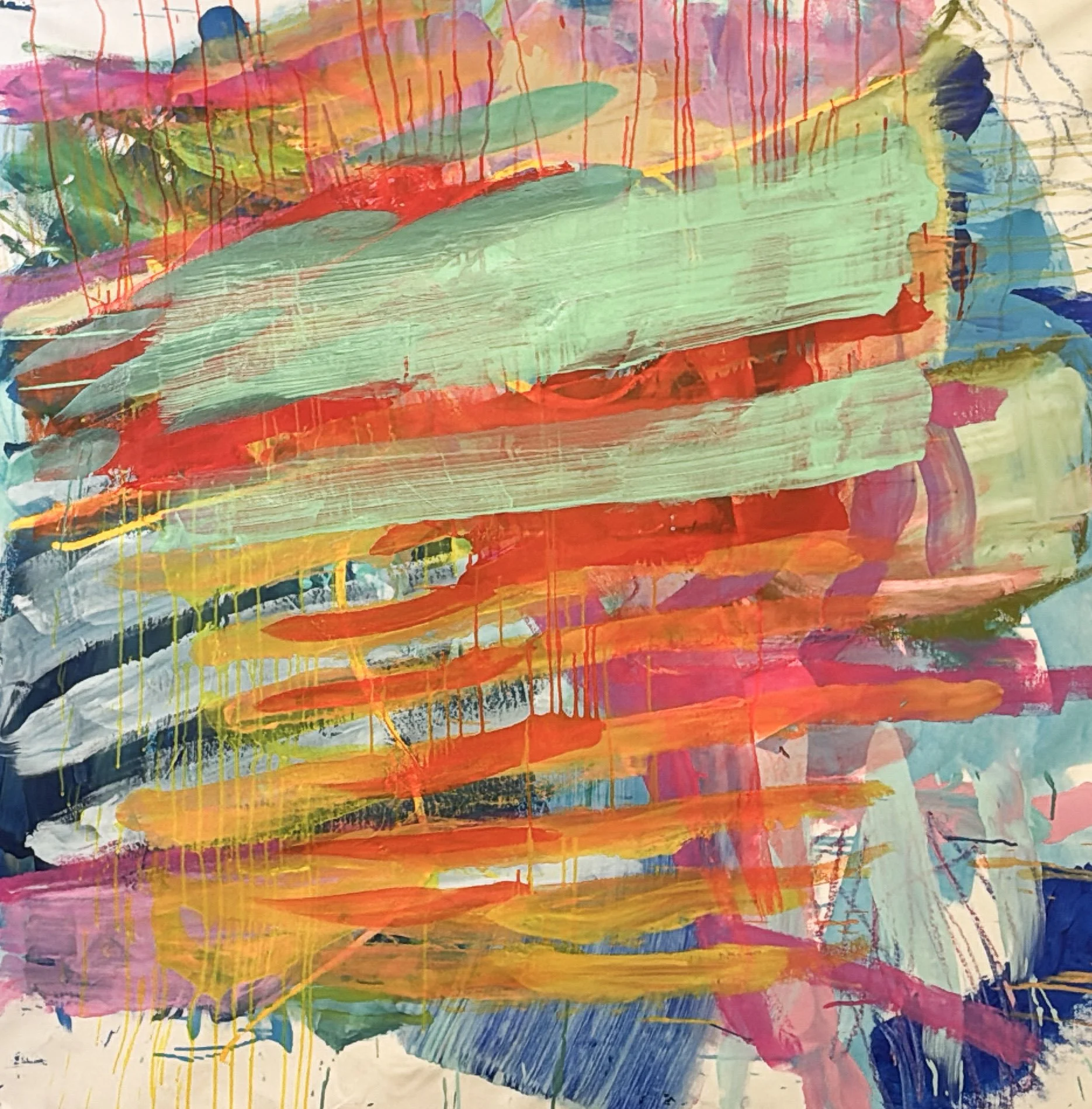 Heatwave no 1, 2026, 140cm x 140cm