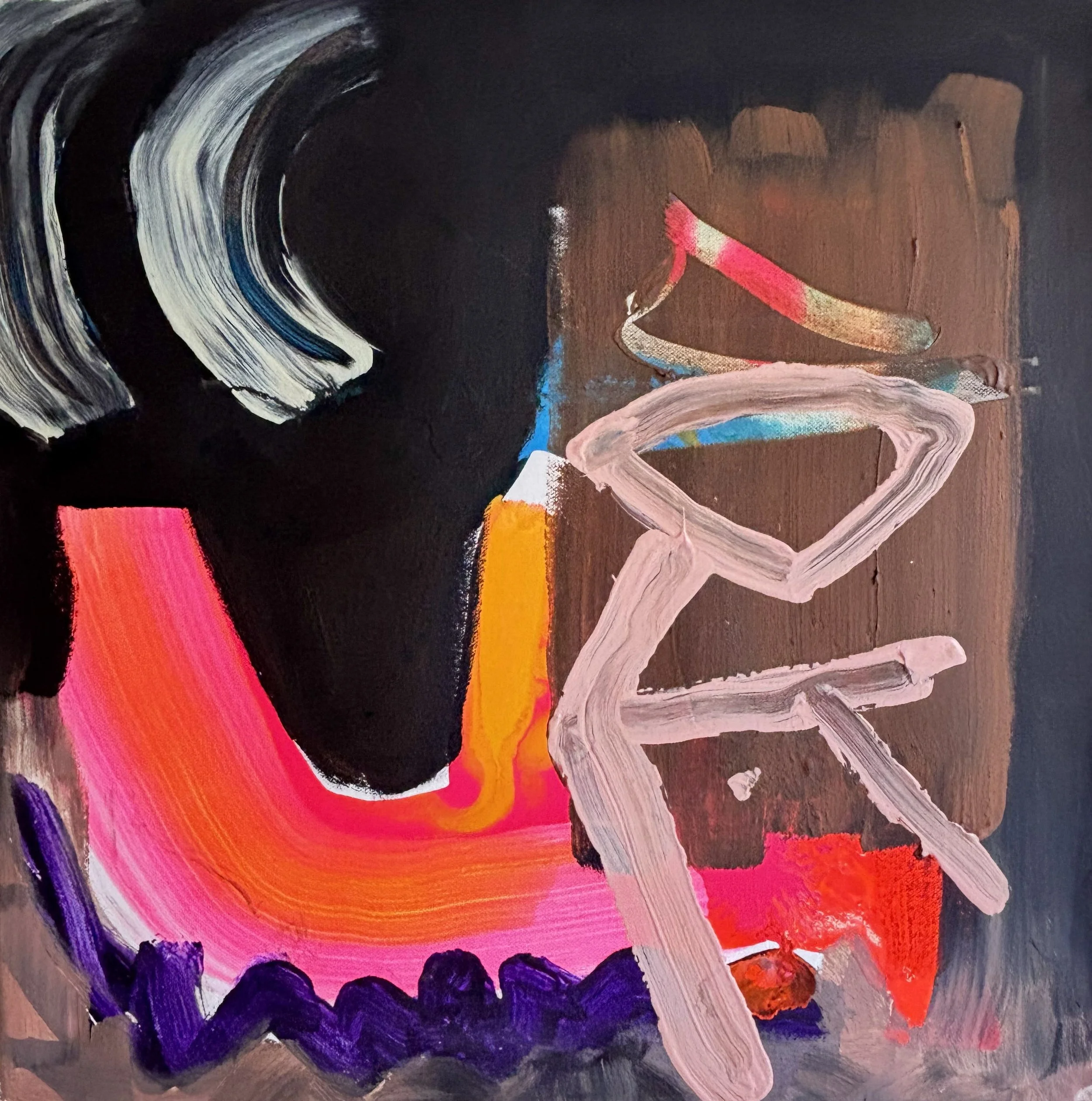 High Voltage in pink, 2026 50cm x 50cm