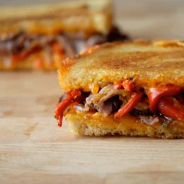 Red Rock Blue and Roast Beef Grilled Cheese