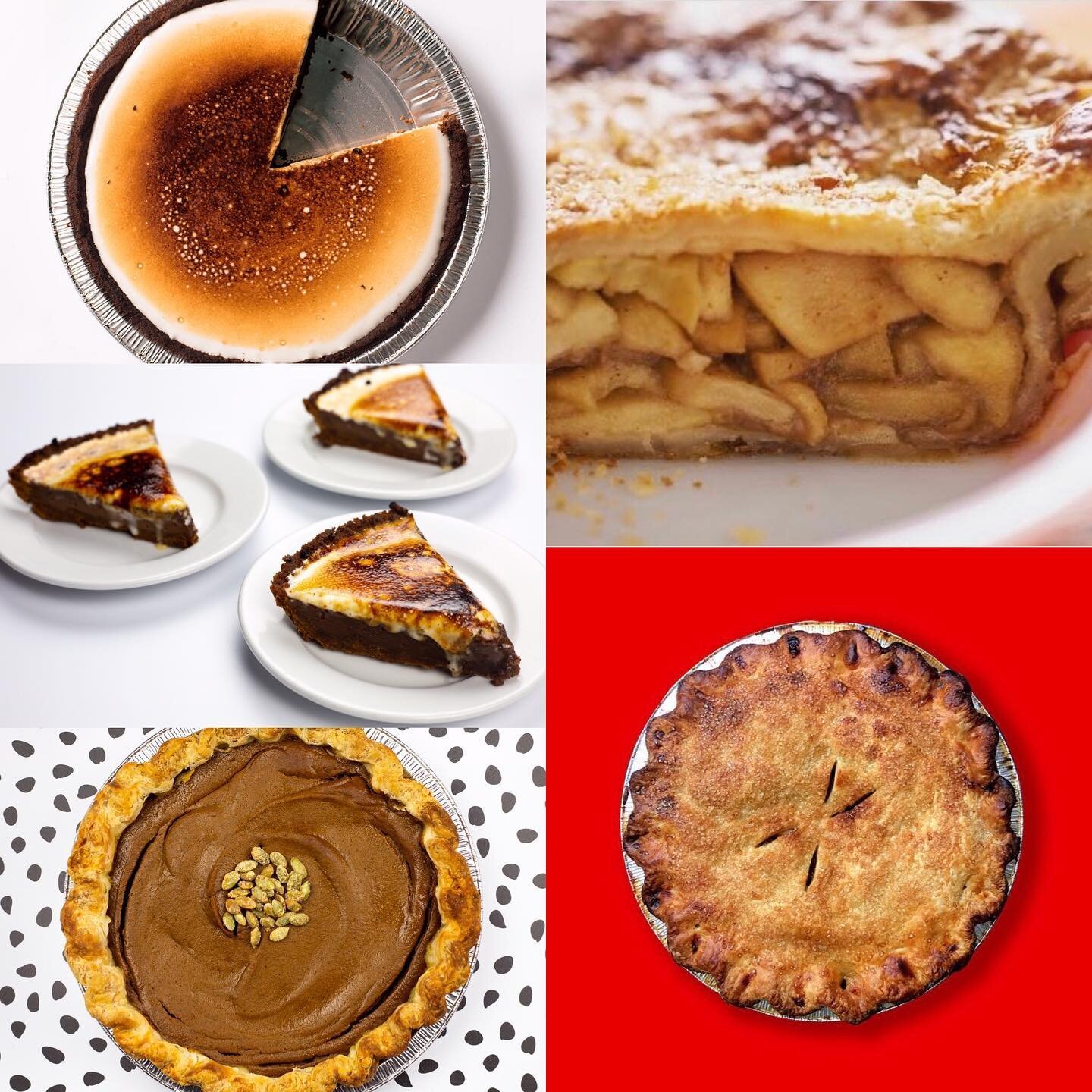 Thanksgiving is next week! 
Pre-orders for these delicious pies from @drunkbakers are now available. Stop by the store or give us a call to reserve yours!
Flavors this year are...
Caramel Apple
S&rsquo;mores 
Spiced Pumpkin
Cranberry, Apple, and Pear