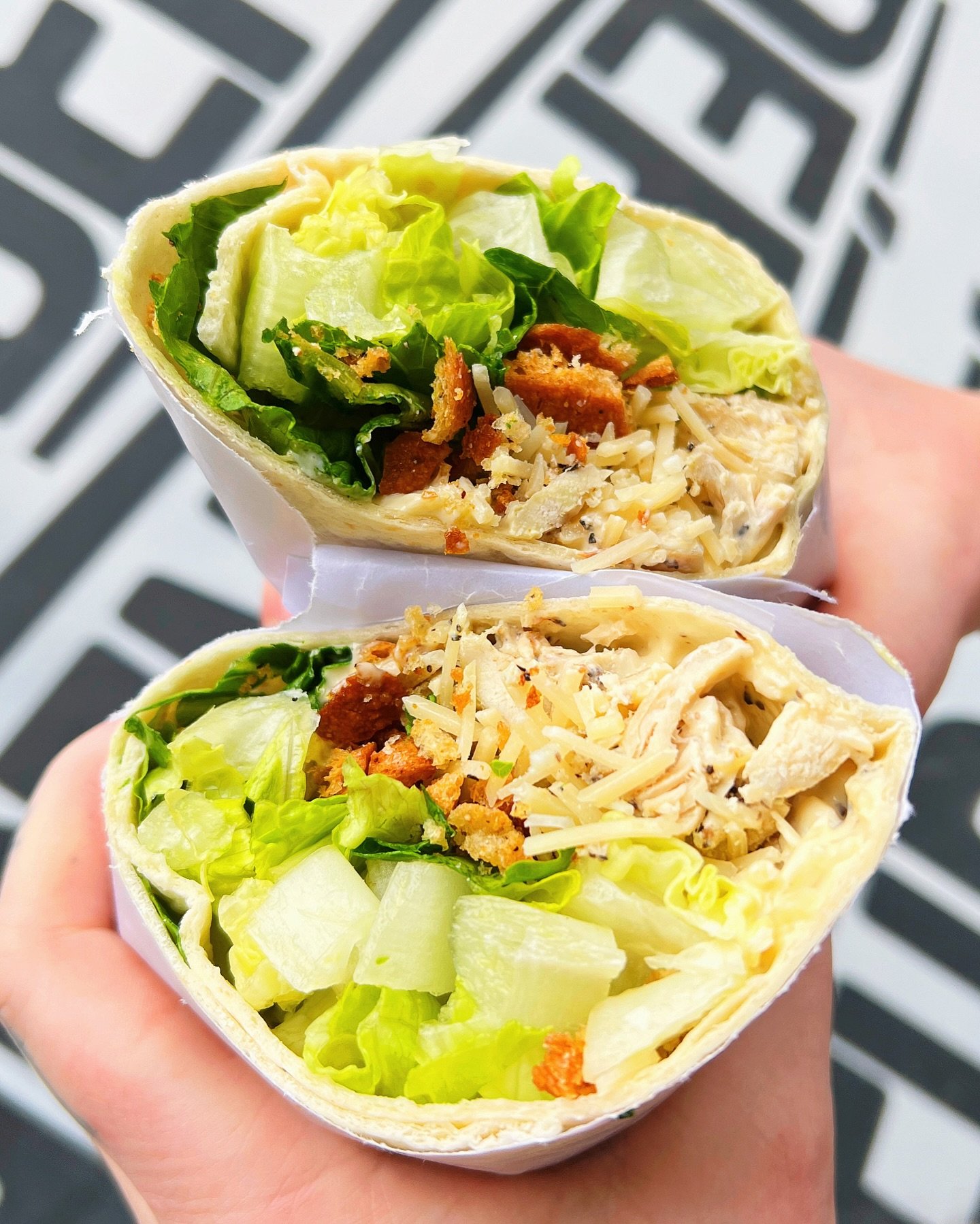 CHICKEN. CAESAR. WRAP. 🌯 Your favorite ready made salad is now available as a wrap!