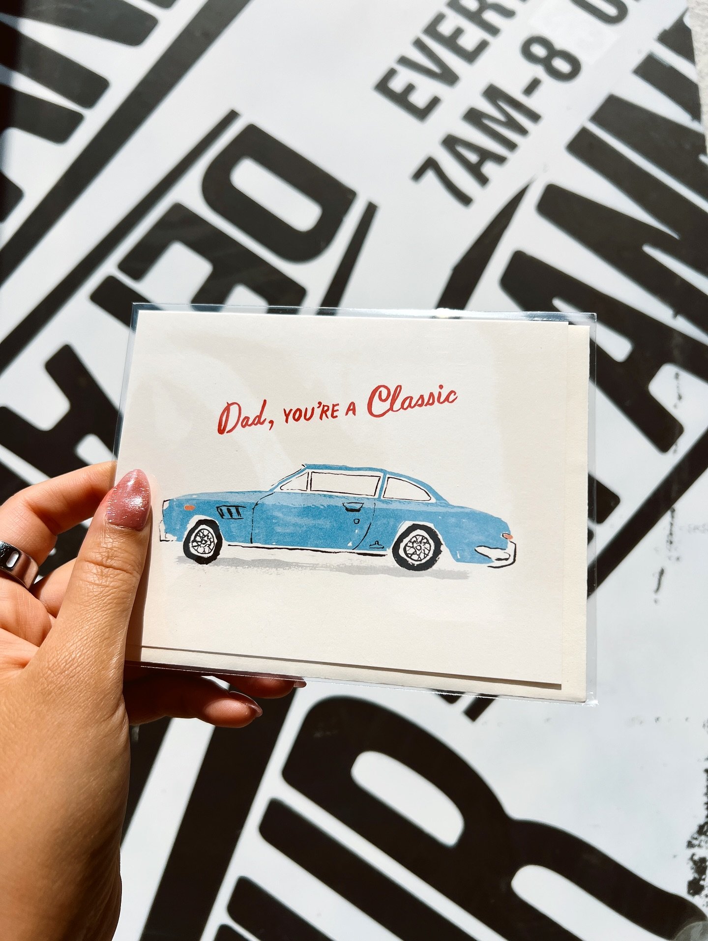 Give Dad a classic card this year 🚙 Swipe to see a few of our Father&rsquo;s Day cards available at the shop! We&rsquo;ve curated a hand picked selection of artist designed cards from @hartland.cards, @hennelpaperco, and @thesocialtype 👉