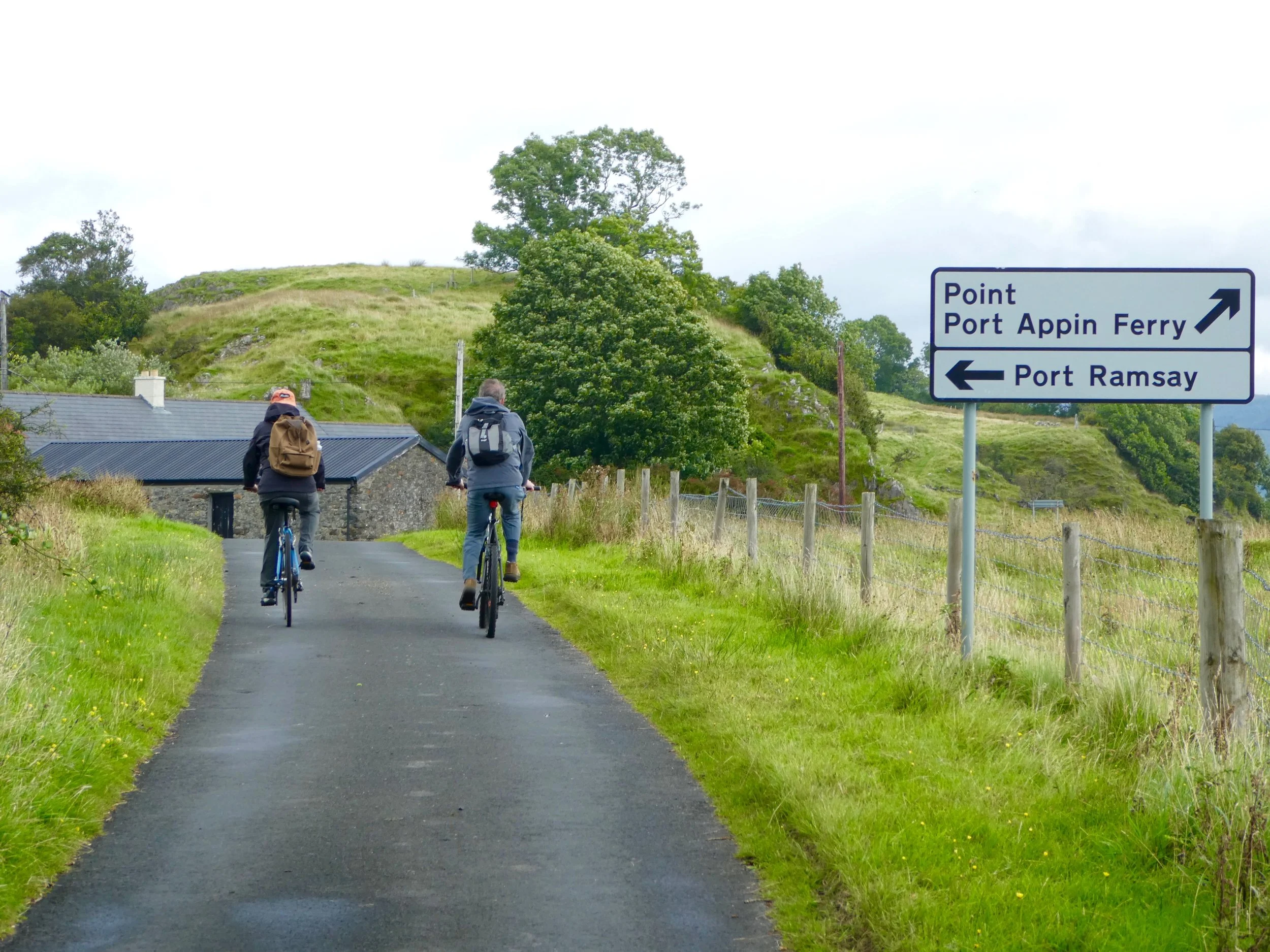 Biking on Lismore Island