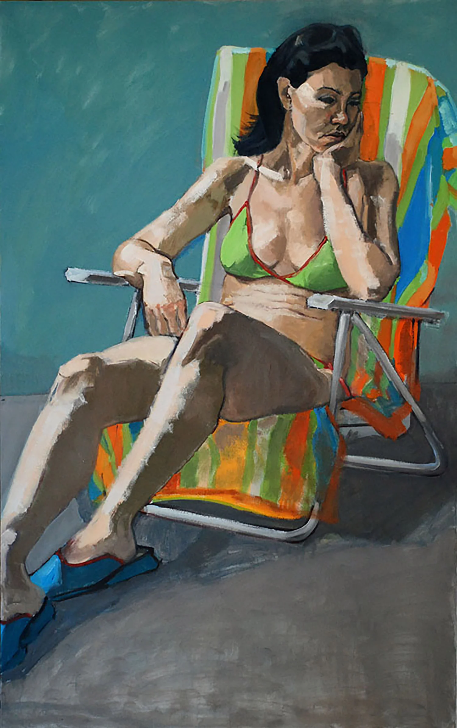 "Mia on a Beach Chair"