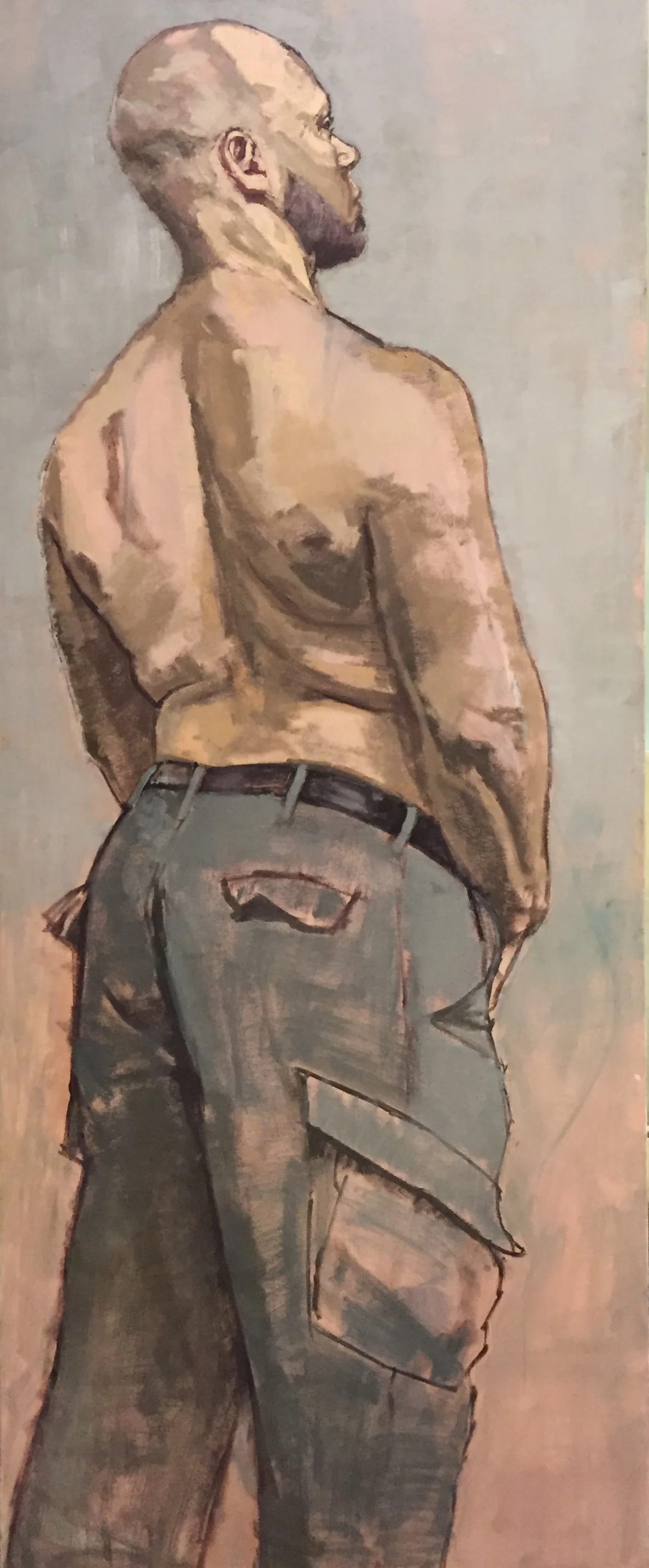 "Man Without Shirt"