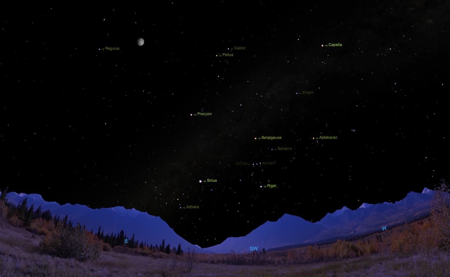 Common names. Credit: Starry Night software .