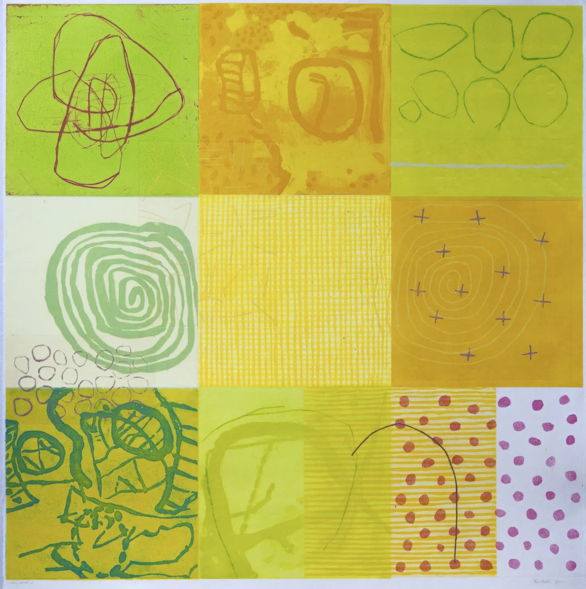 Blanket, 2006 Etching, drypoint 99 x 99 cm, ed. 1/1
