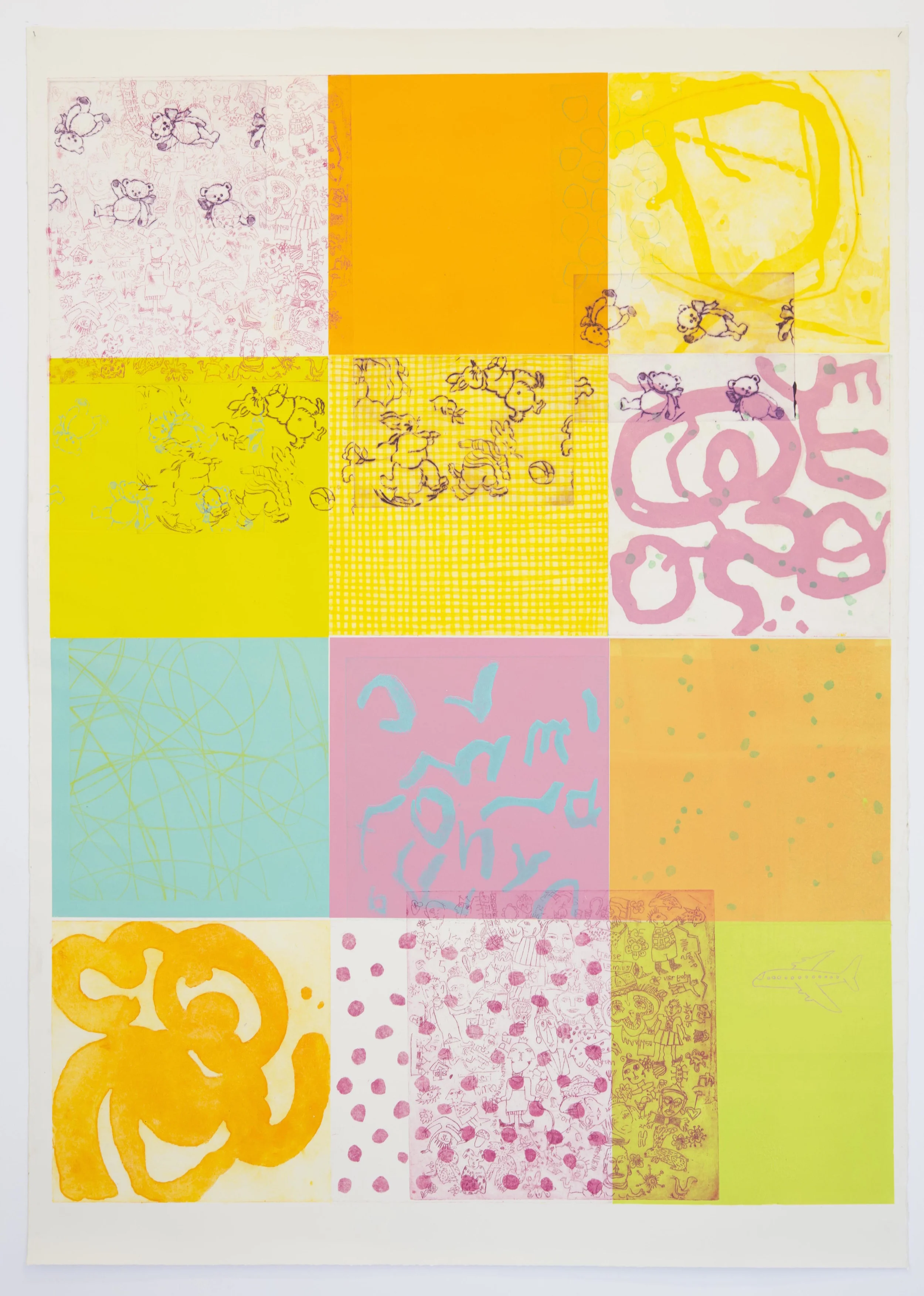 Blanket, 2011 Etching, drypoint 132 x 99 cm, ed. 1/1