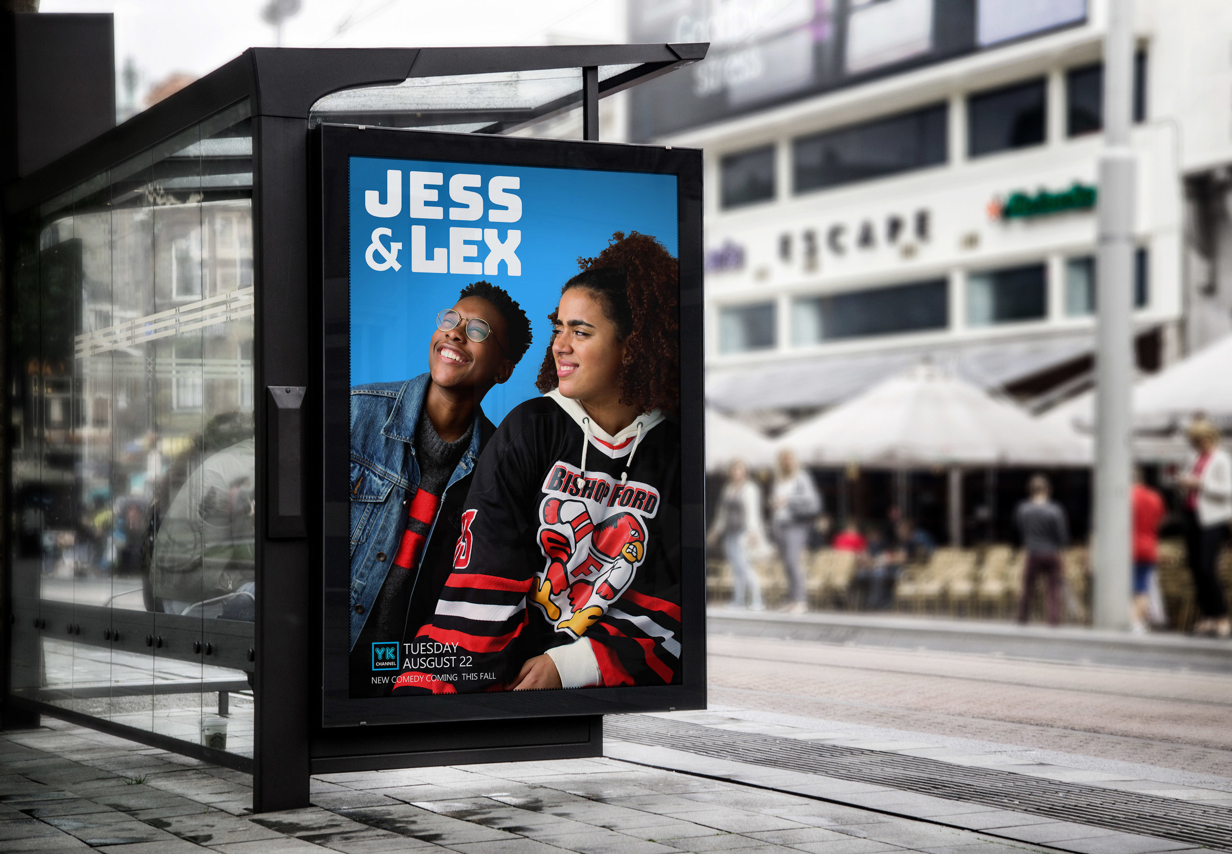 Bus Stop mockup.
