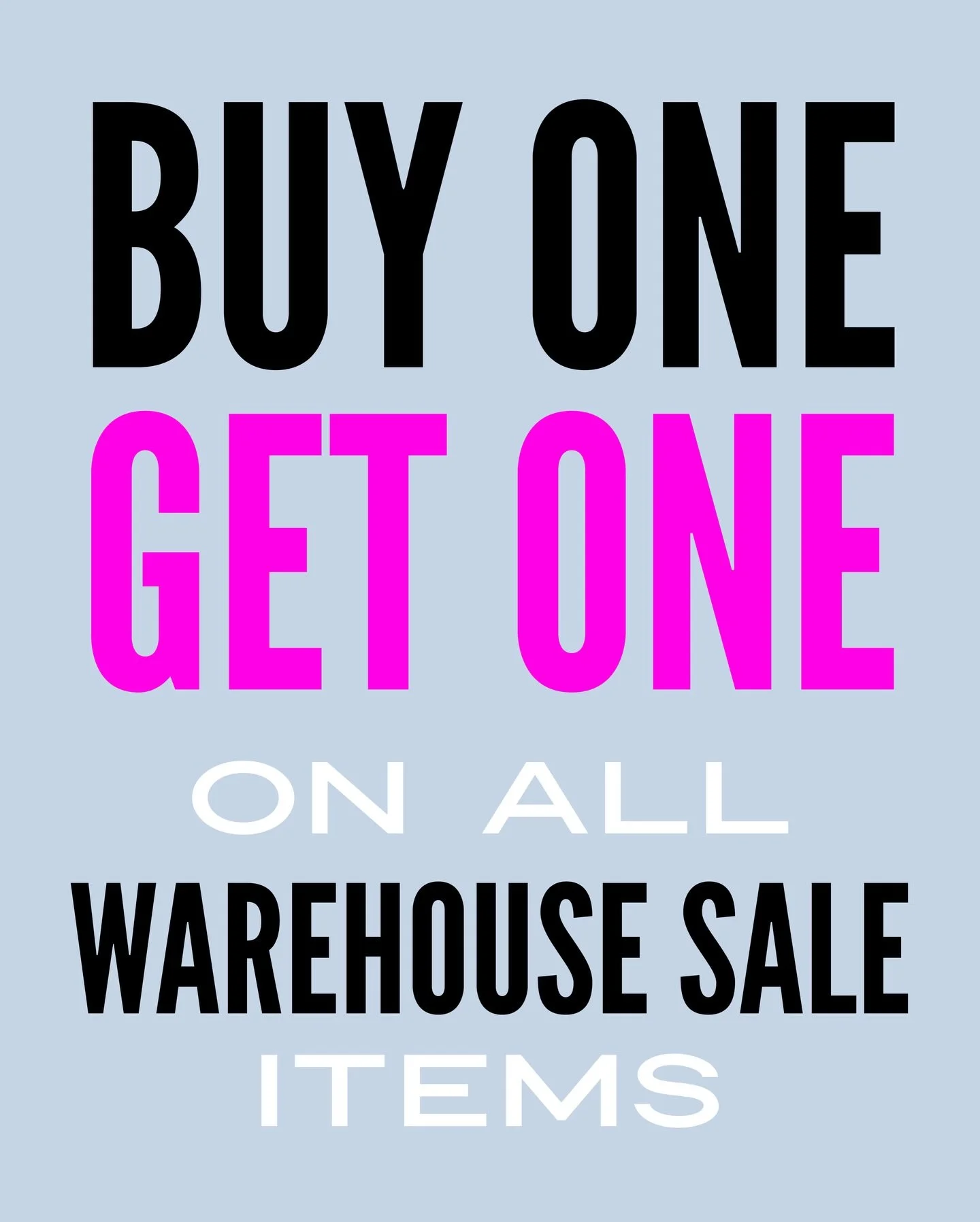 LAST WEEKEND OF SALE✨

BUY ONE, GET ONE!!