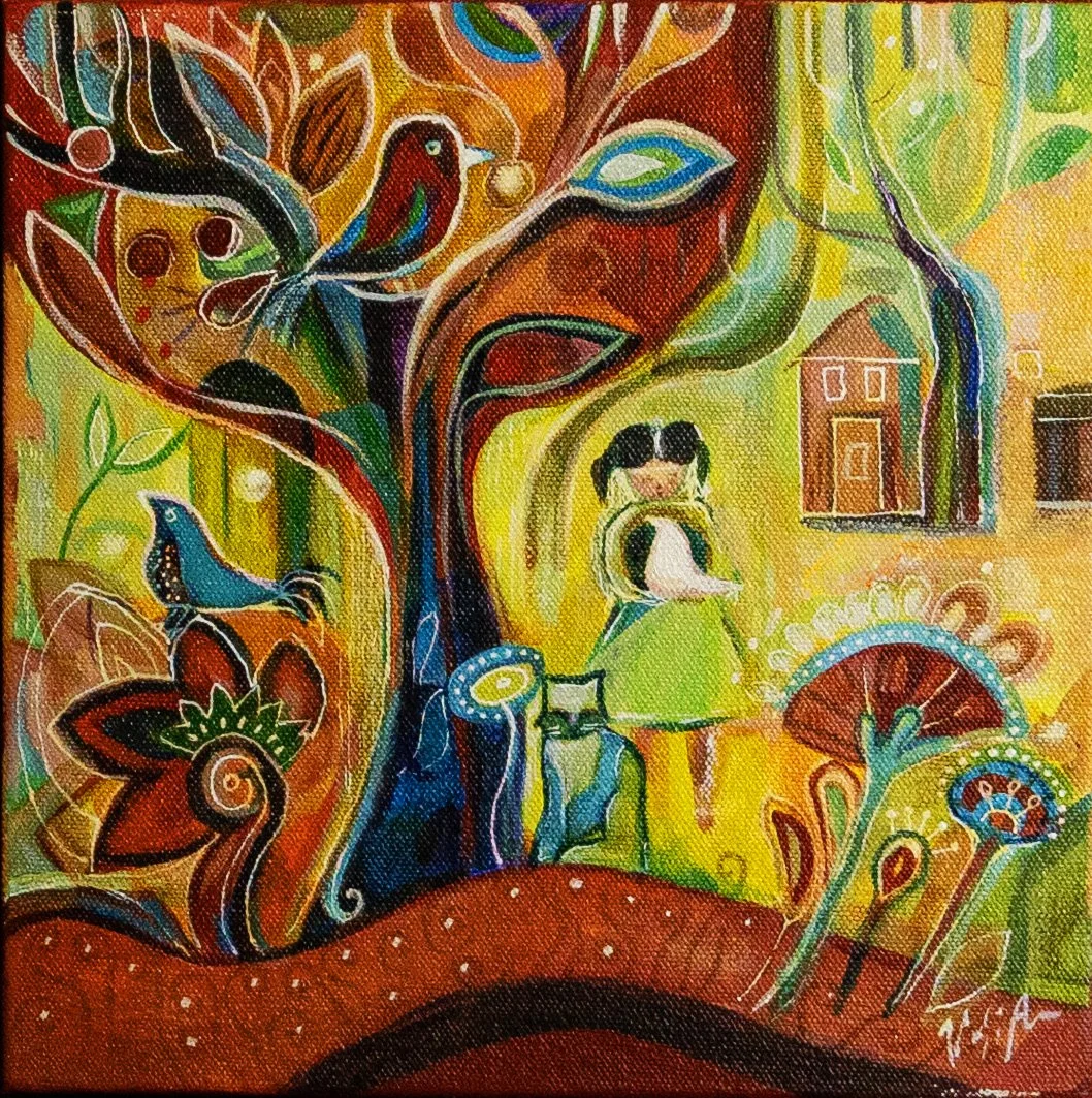 Azar_Vaghefi_Little_Girl_with_Cottage.jpg