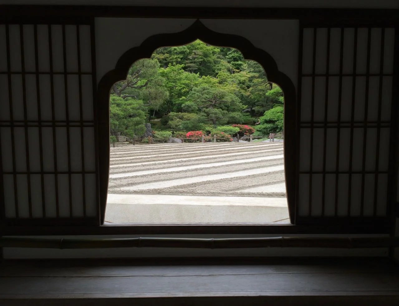 Ginkaku-ji window