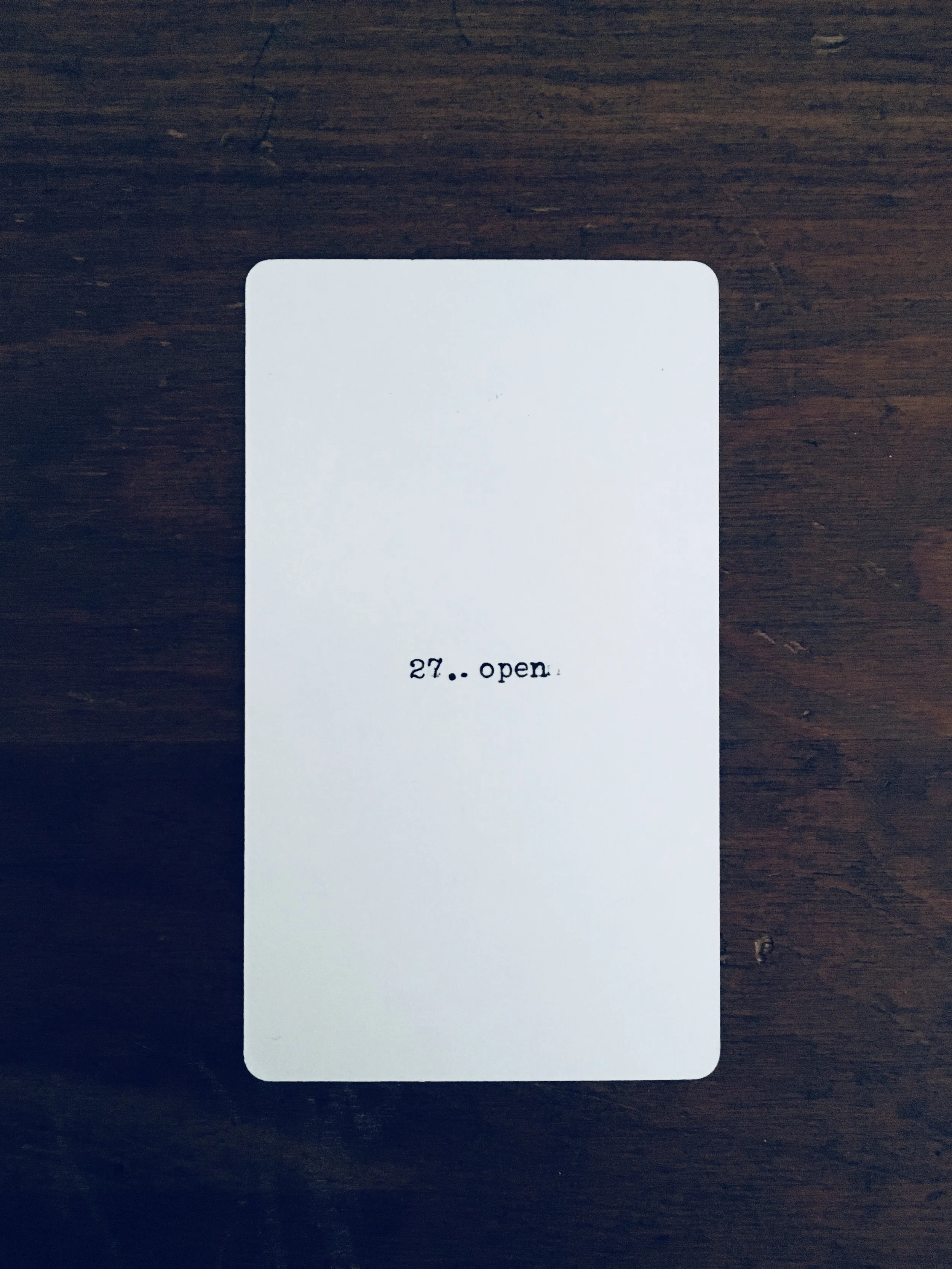 Collective: 27. open