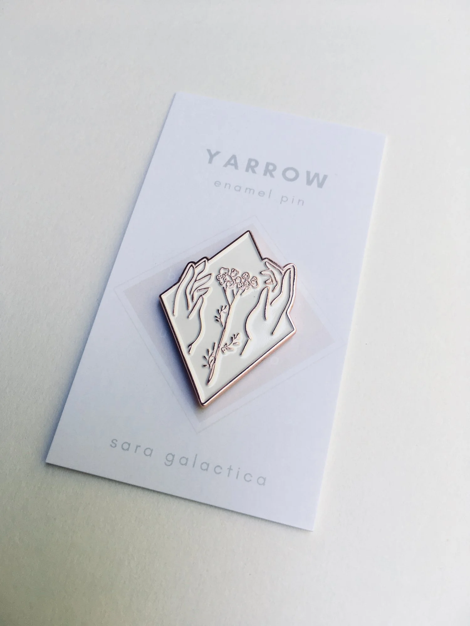 Yarrow Enamel Pin