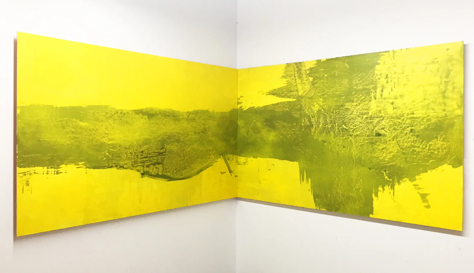 Untitled (Yellow Diptych)