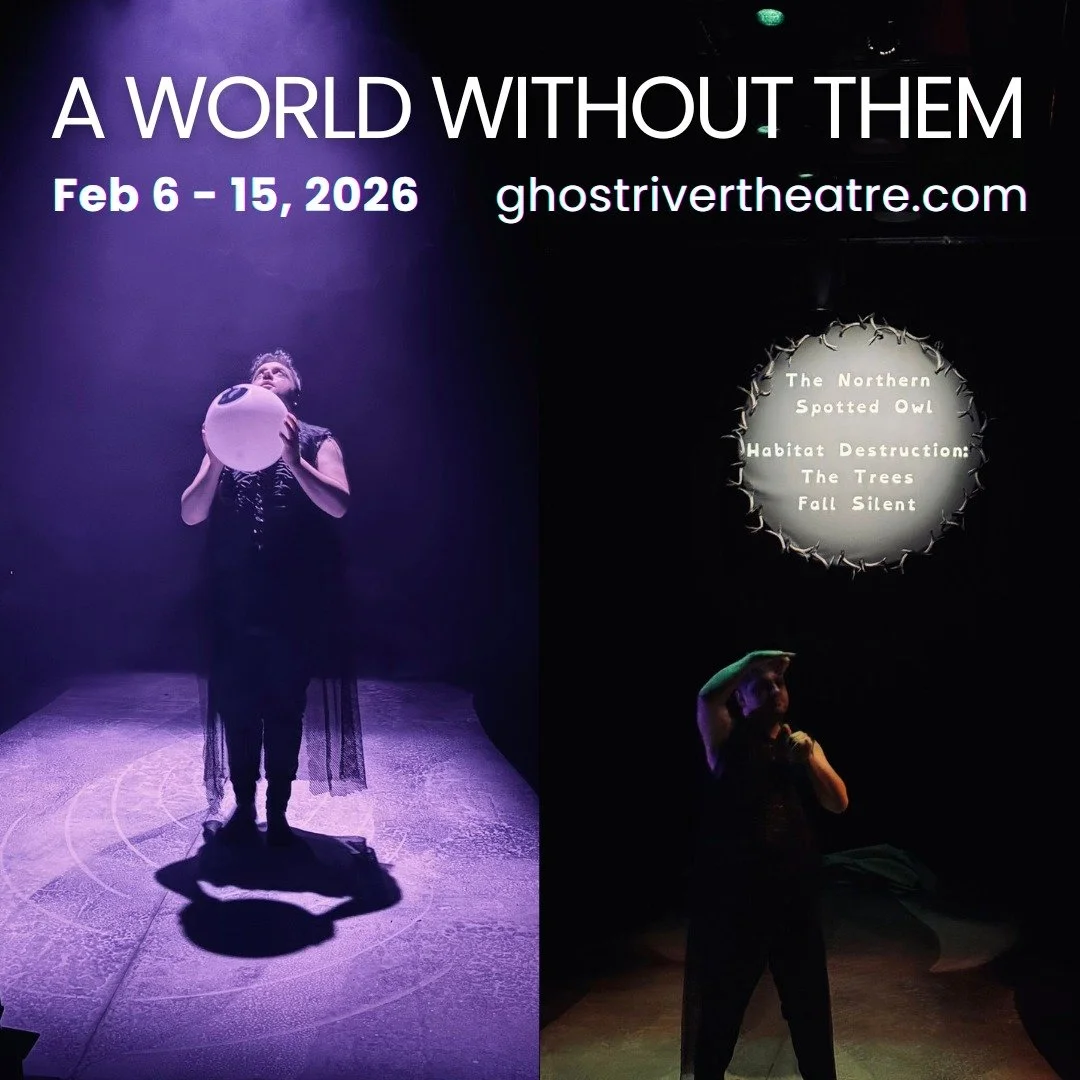 Stunning images of Landon Krentz from @ghostrivertheatre's most recent tech run-through of A World Without Them! The countdown is on until it premieres on February 6th.

High fives to lighting designer Alexandra Prichard, costume designer DeNeane Osm