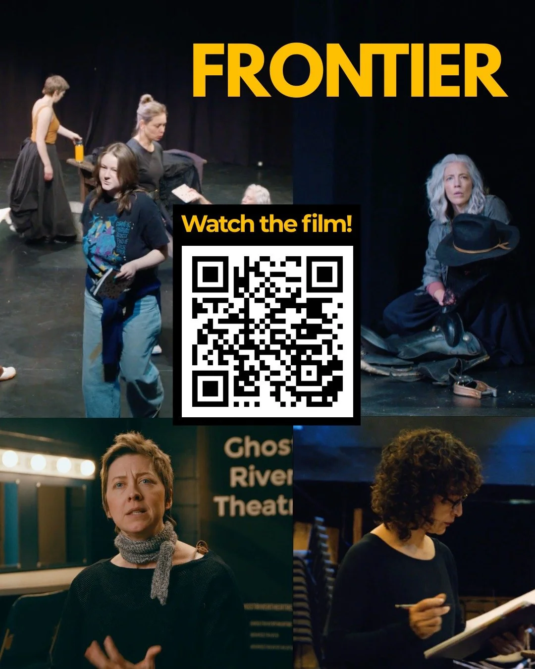 Last week, we had the pleasure of welcoming NewPath Influence intern Brandon Tkachuk into the @ghostrivertheatre world, as he created this brilliant film about the making of our latest theatre production Frontier. Thank you for capturing our work and