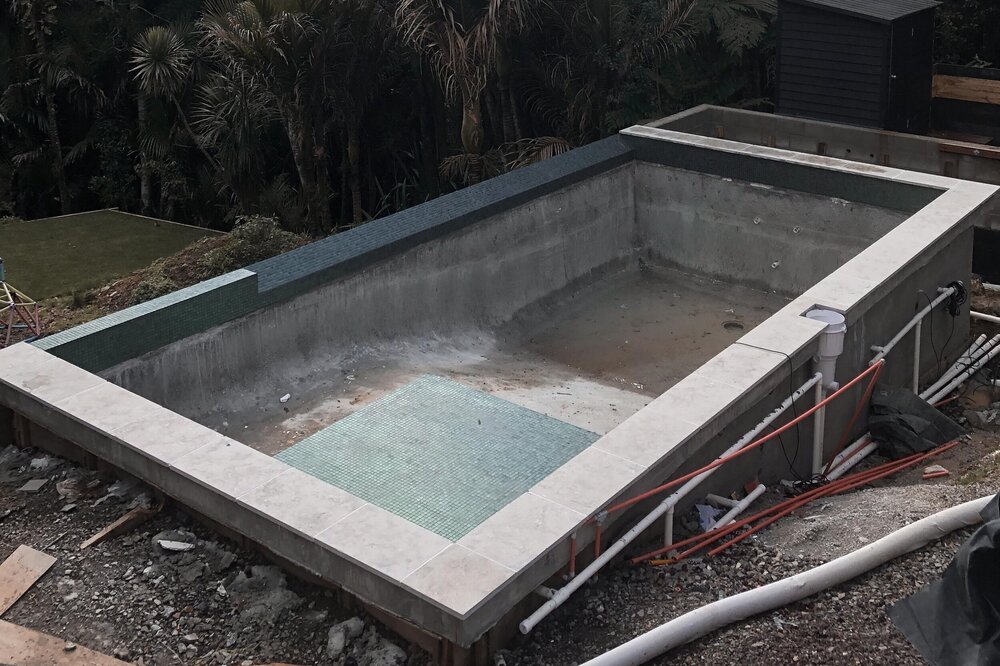 Cur Projects Pools By Design New Zealand Pool Construction New Zealand Pool Construction, Pool Ground Cover Nz