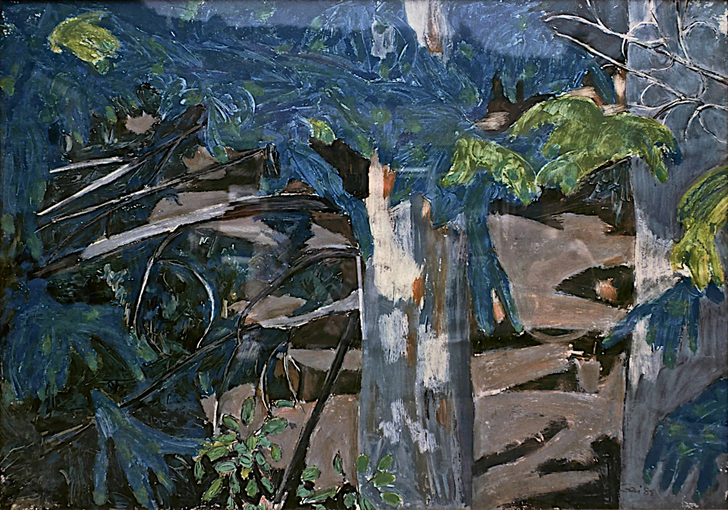 GEN - Path Through the Trees/ 1985/ oil on masonite/ 36 x 48" / Property of Lela Autio
