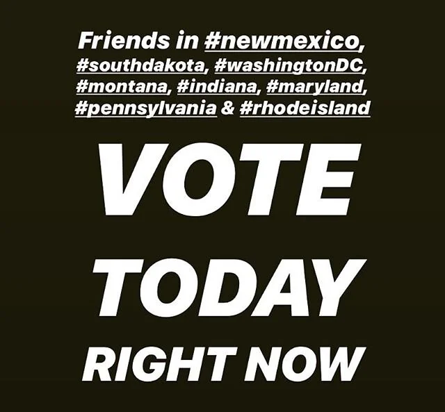 VOTE. TODAY. RIGHT NOW. 
#voteforblacklives