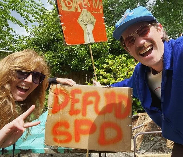 YOU GUYSSSS! Thanks to your music and merch orders, we donated $300 smackeroos to the #nationalbailfundnetwork 🤘We sold so many tees, we broke up the cardboard box holding them to make protest signs. Whoa! Double impact! Thanks for being the best fa