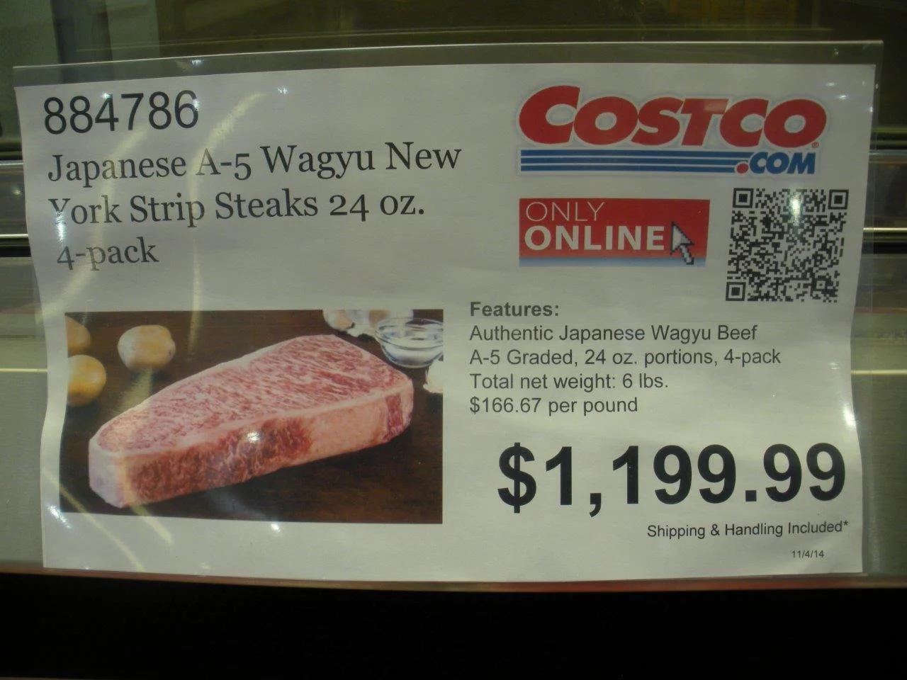 For sale in an American wholesale supermarket January 2015 USA