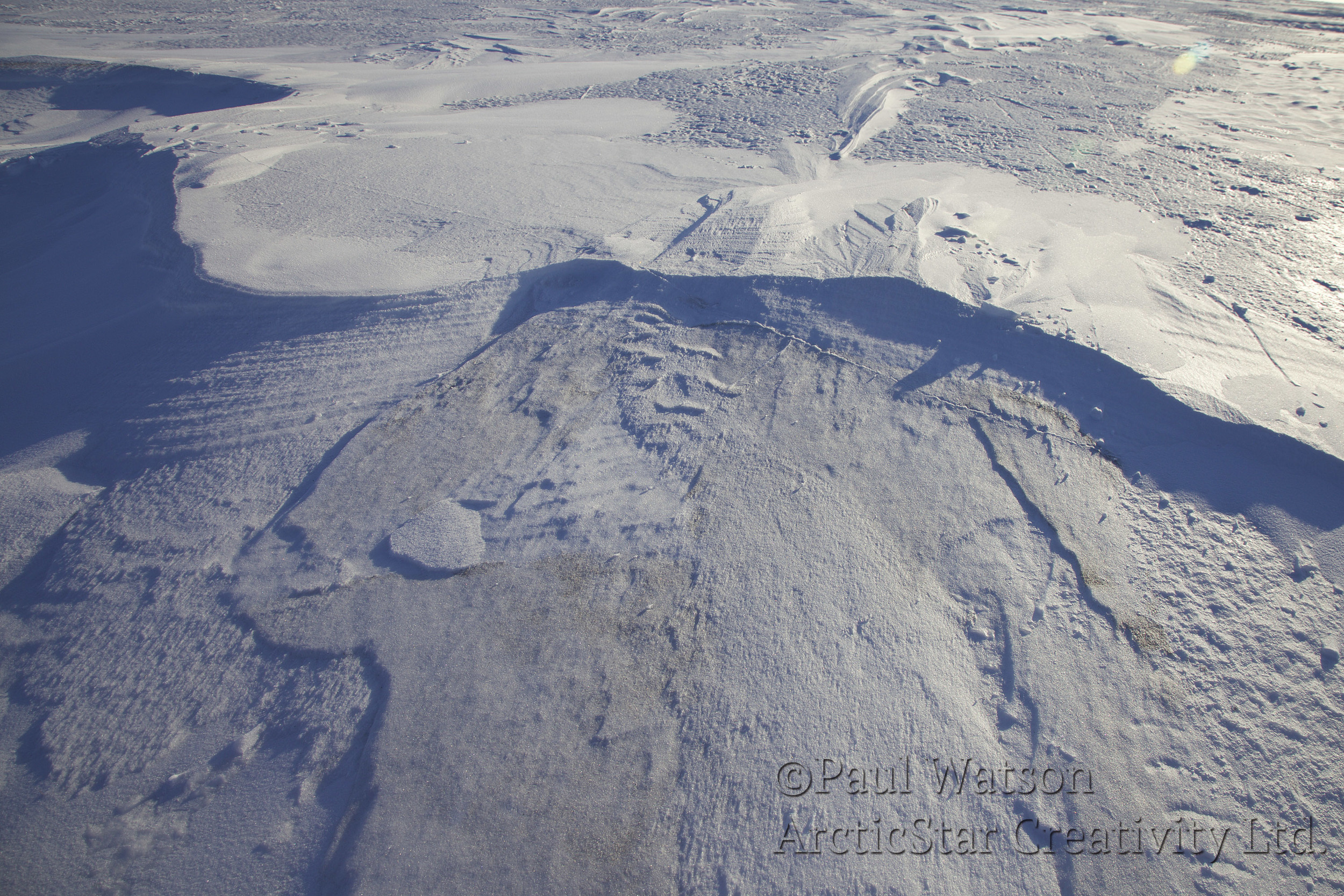 Nature's snow sculpture