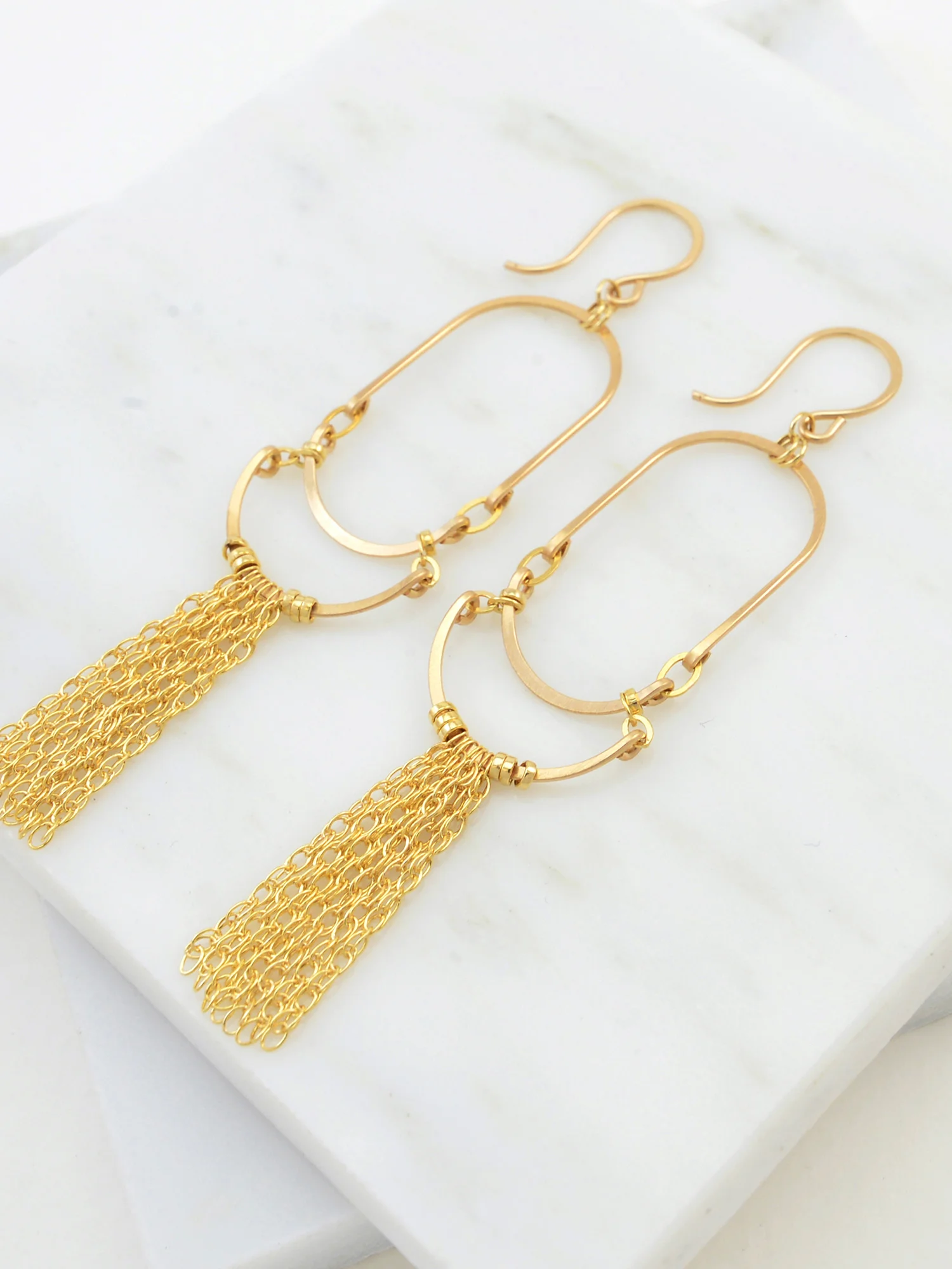 delicatehammeredgoldfringeearrings5.jpg